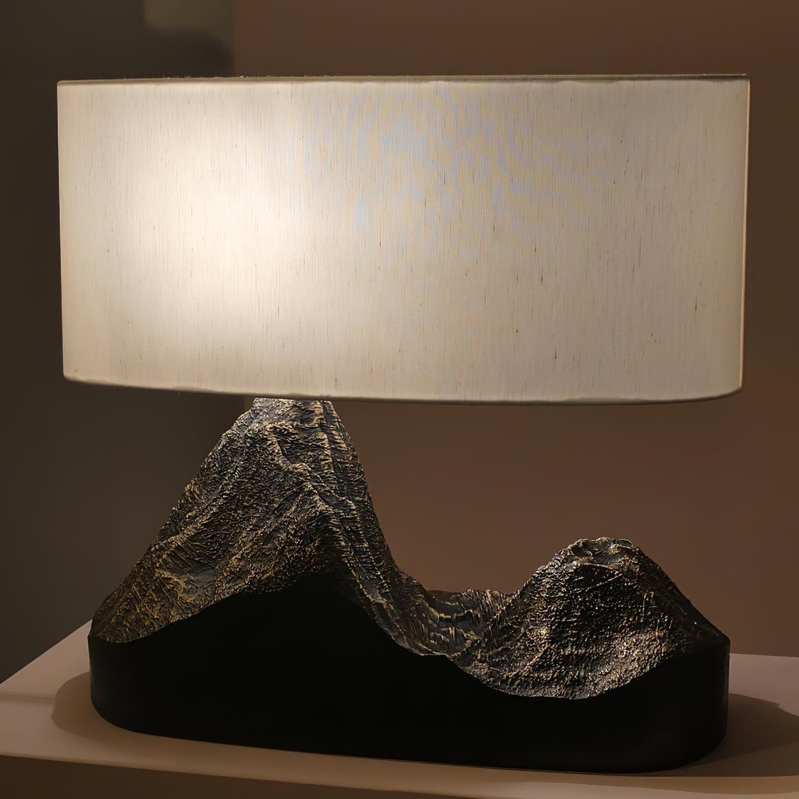 Modern Landscape Table Lamp - Adjustable LED Desk Light for Home Office, Bedroom & Living Room - Perfect for Reading, Working & Decor