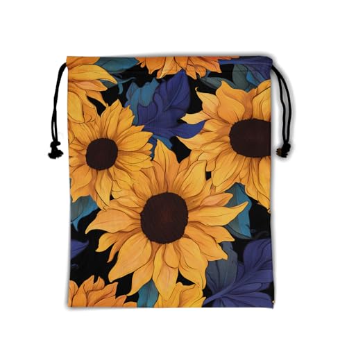 Sunflower With Blue Leaves