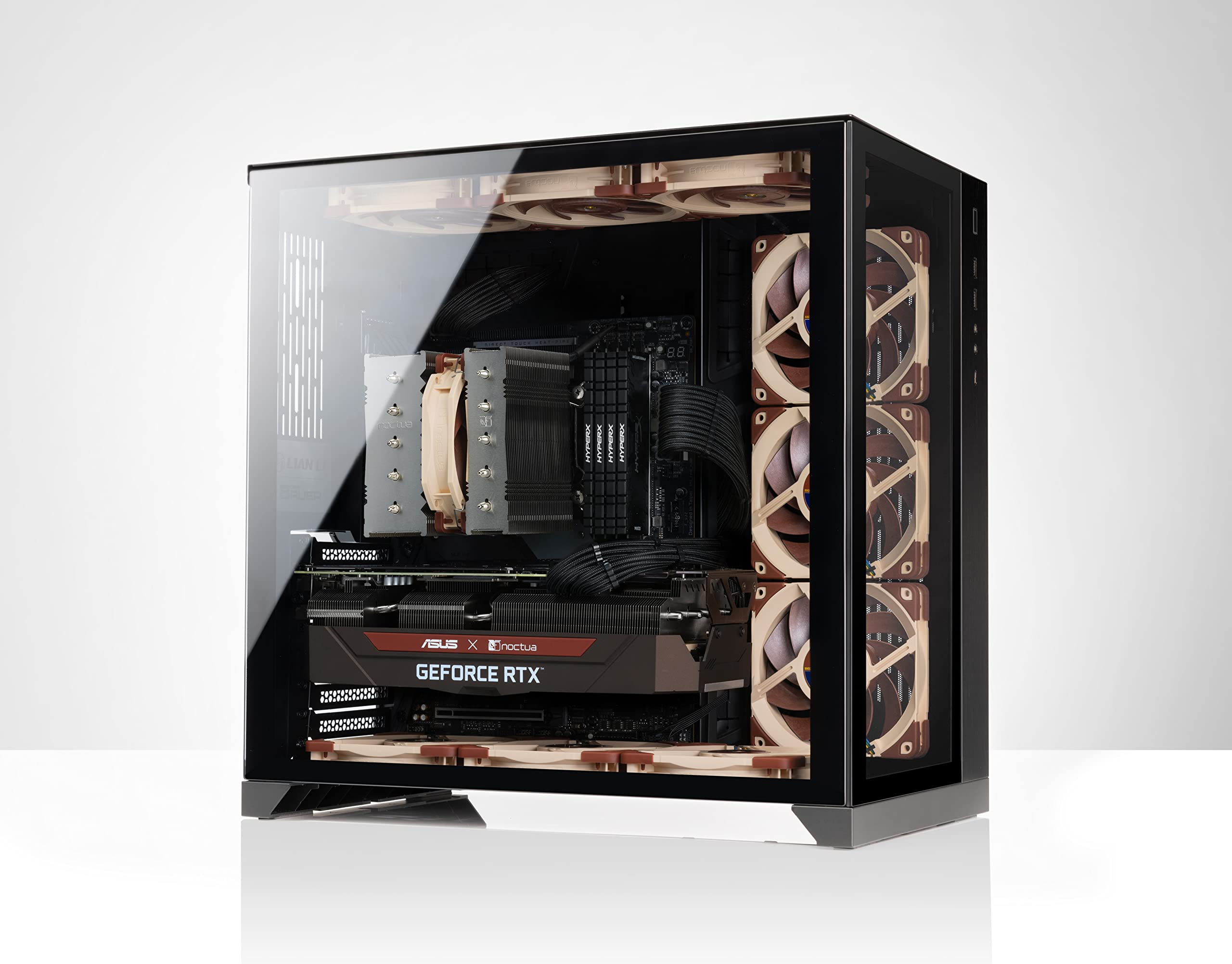 Noctua NH-D12L Low-Profile Dual-Tower CPU Cooler with 120mm PWM Fan - Premium Quiet Cooling for Intel/AMD CPUs - Perfect for Compact PC Builds & Small Form Factor Cases