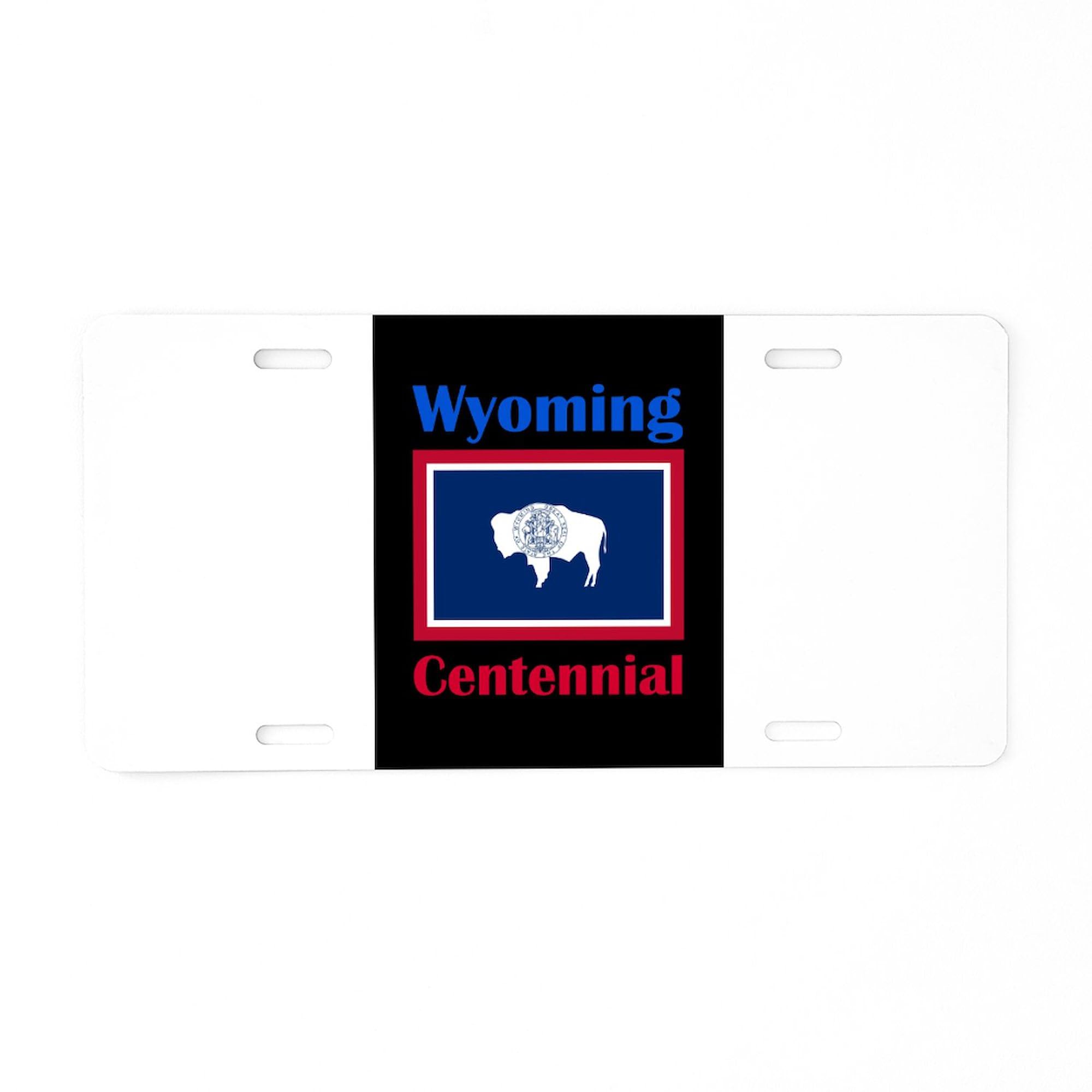 Centennial Wyoming Aluminum License Plate - Front Vanity Tag for Cars & Trucks | Durable Custom License Plate for Collectors & State Pride