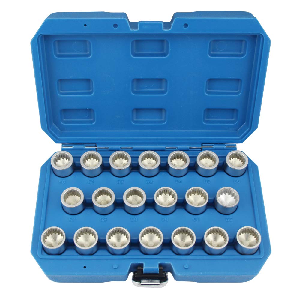 20-Piece Anti-Theft Screw Removal Master Locking Wheel Nut Key Socket Set - Compatible with Porsche Cayenne & VW - Secure Your Wheels for Parking & Road Trips