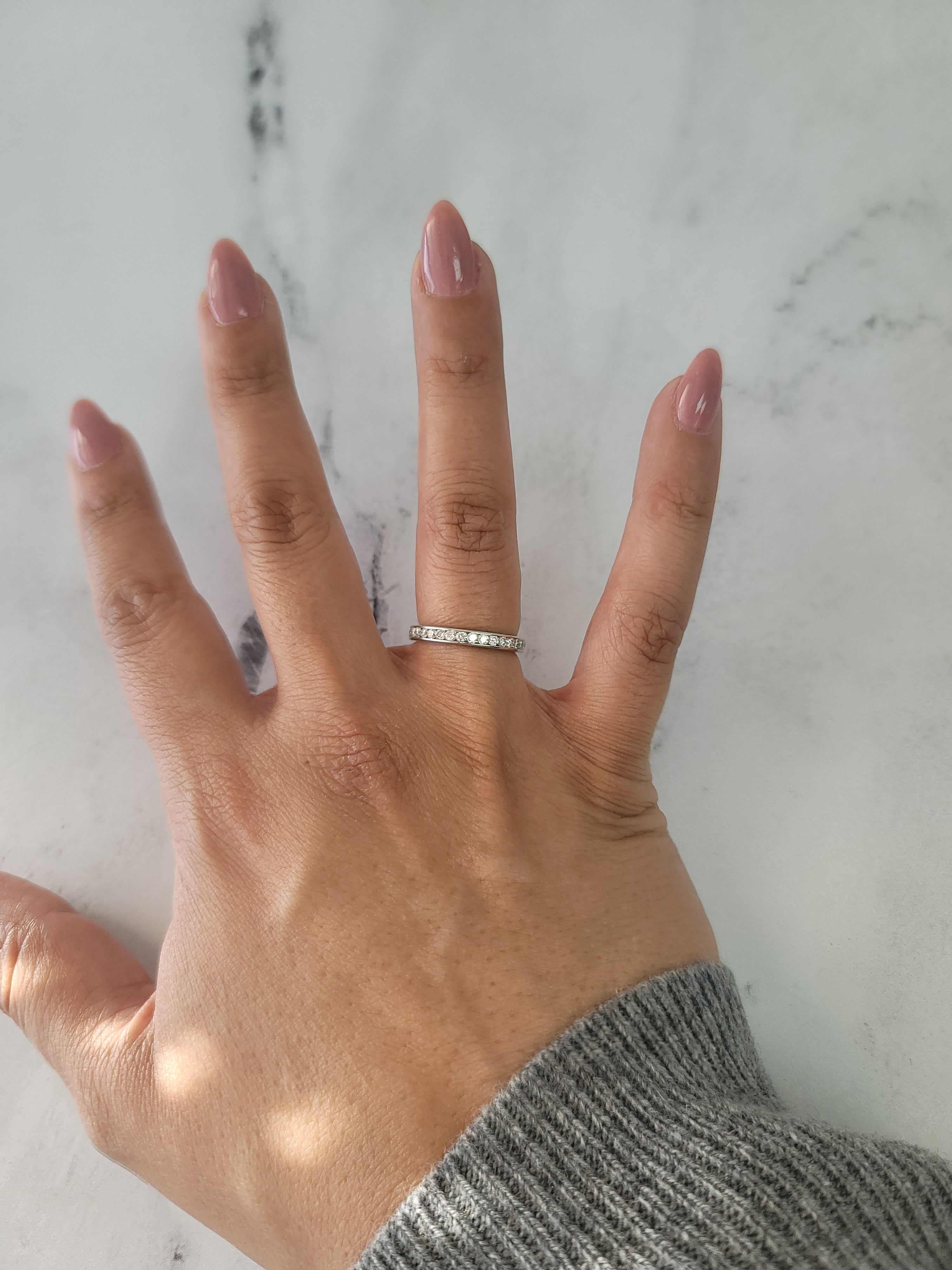 14k White Gold Channel Set Diamond Eternity Wedding Band - 0.94cttw, Perfect for Anniversaries & Bridal Jewelry Gifts