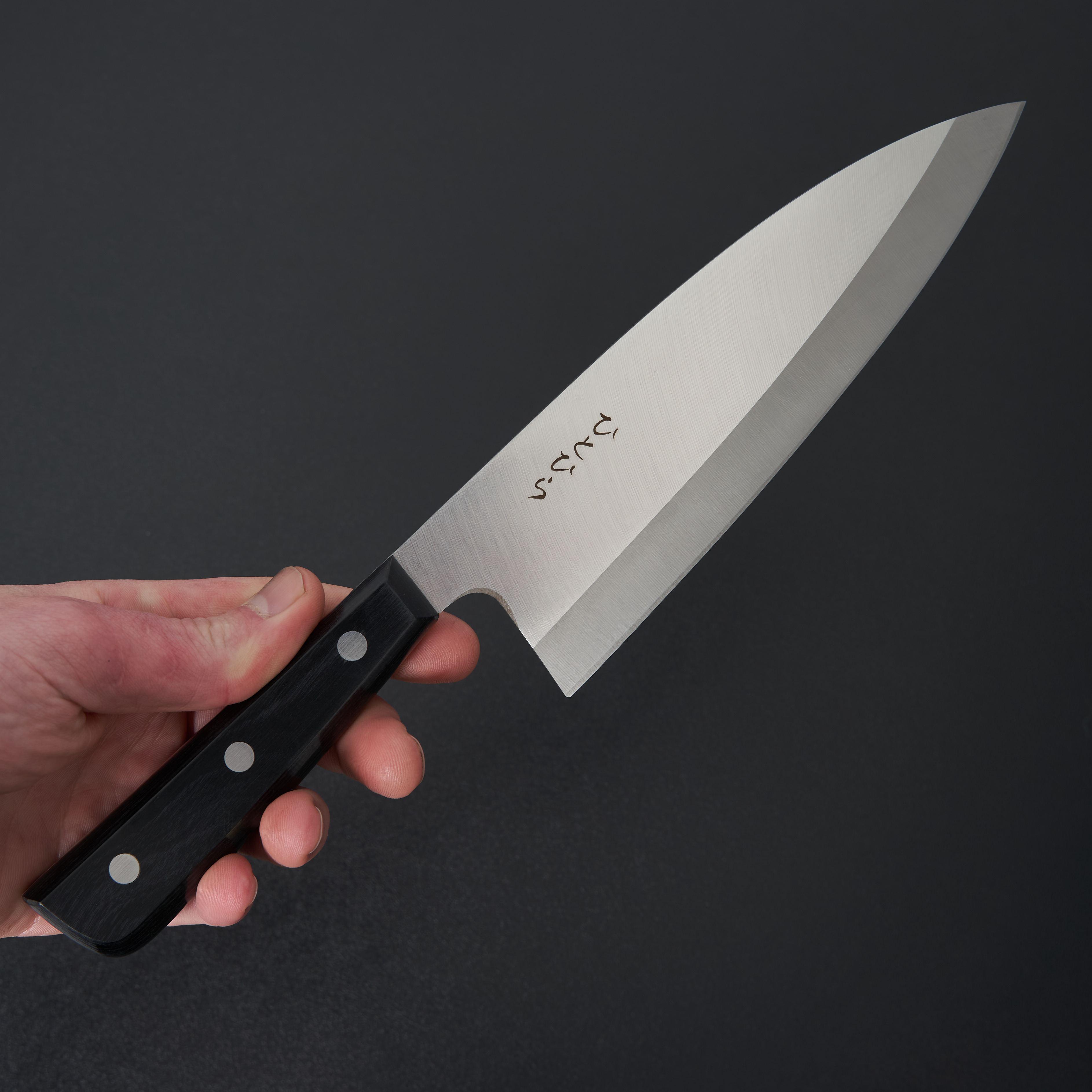 Hitohira Hiragana Deba 180mm Japanese Chef Knife with Pakkawood Handle - Professional Sushi & Fish Fillet Knife for Home Cooks and Chefs
