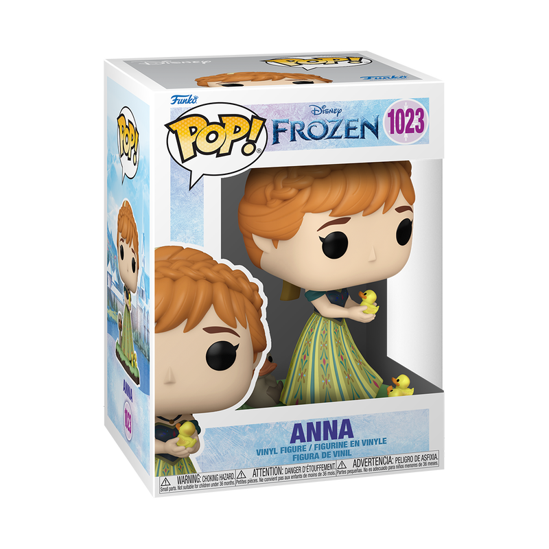 Anna Funko Pop Disney Frozen 1023 Collectible Figure with Protector Case - Perfect for Disney Fans, Collectors, and Gift Giving