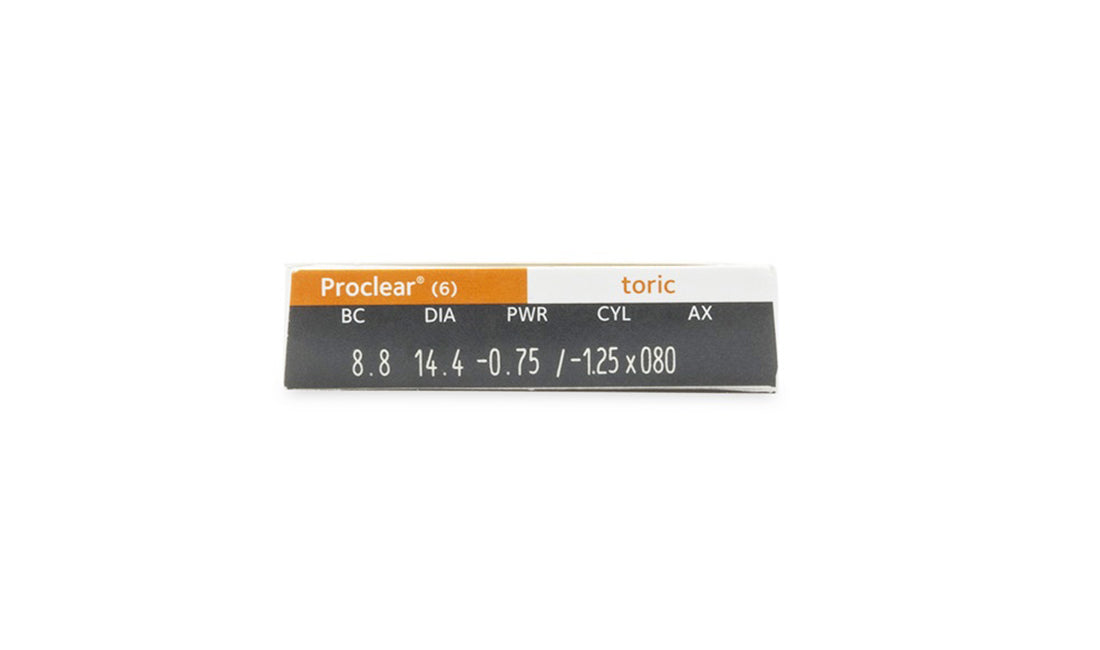 Proclear Toric Monthly Contact Lenses (6 Pack) - Comfortable, Breathable for Astigmatism - Perfect for Daily Wear, Sports & Active Lifestyles