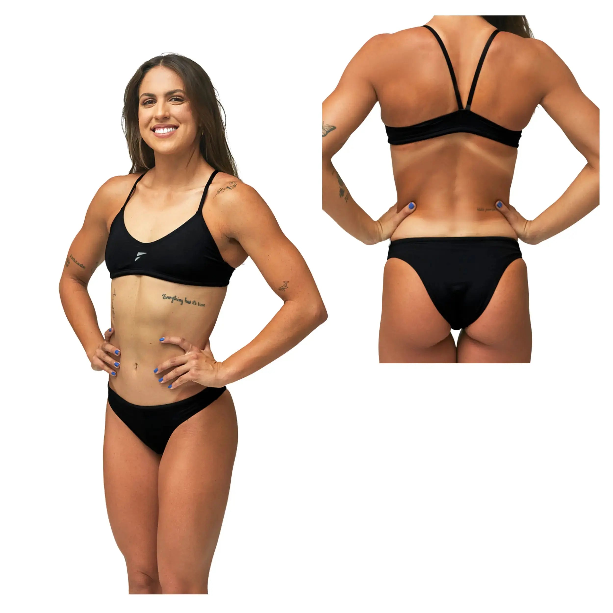 Women's Training Pool Swimsuit | SUNKINI FAB Girls Two Piece Swimwear - Perfect for Swimming Lessons, Water Aerobics & Beach Workouts
