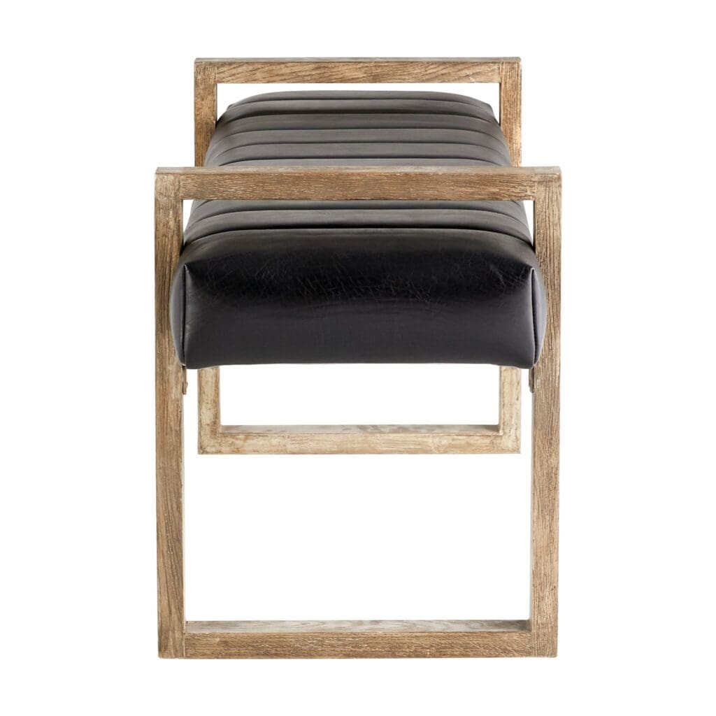 Cyan Design 11332 Polar Wood Seating - Black Modern Wooden Bench for Living Room, Bedroom, or Entryway Decor