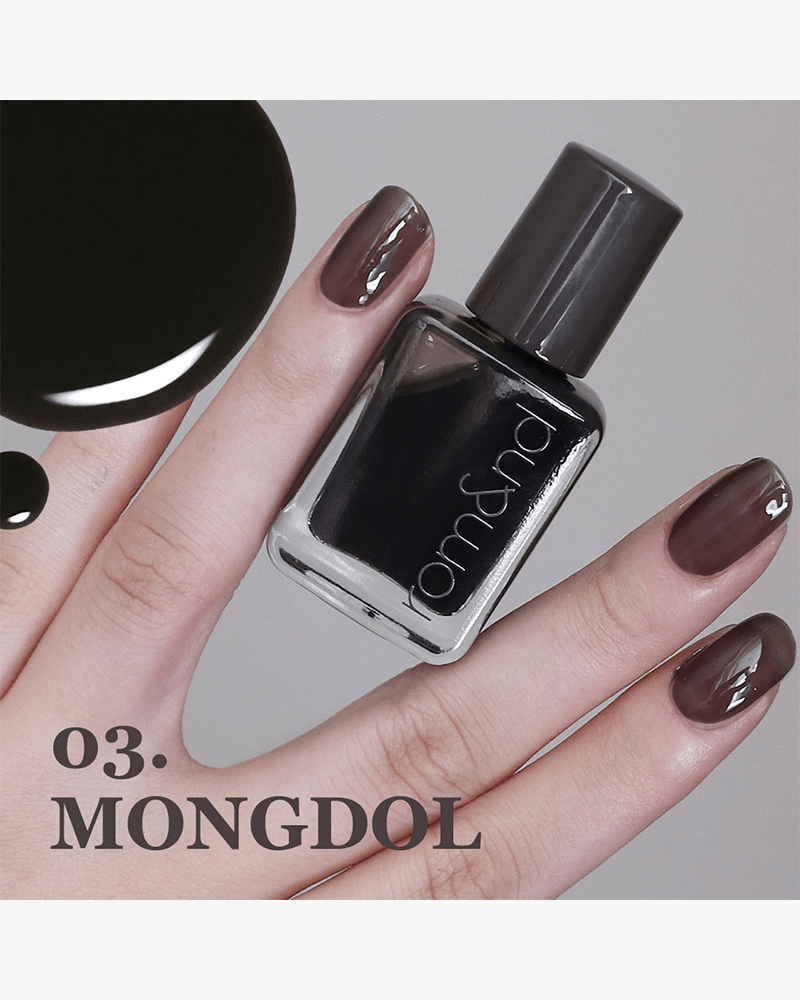 rom&nd Mood Pebble Nail Polish - Long Lasting Gel Effect Nail Lacquer with High Shine Finish | Perfect for Daily Wear, Special Occasions & Nail Art Designs