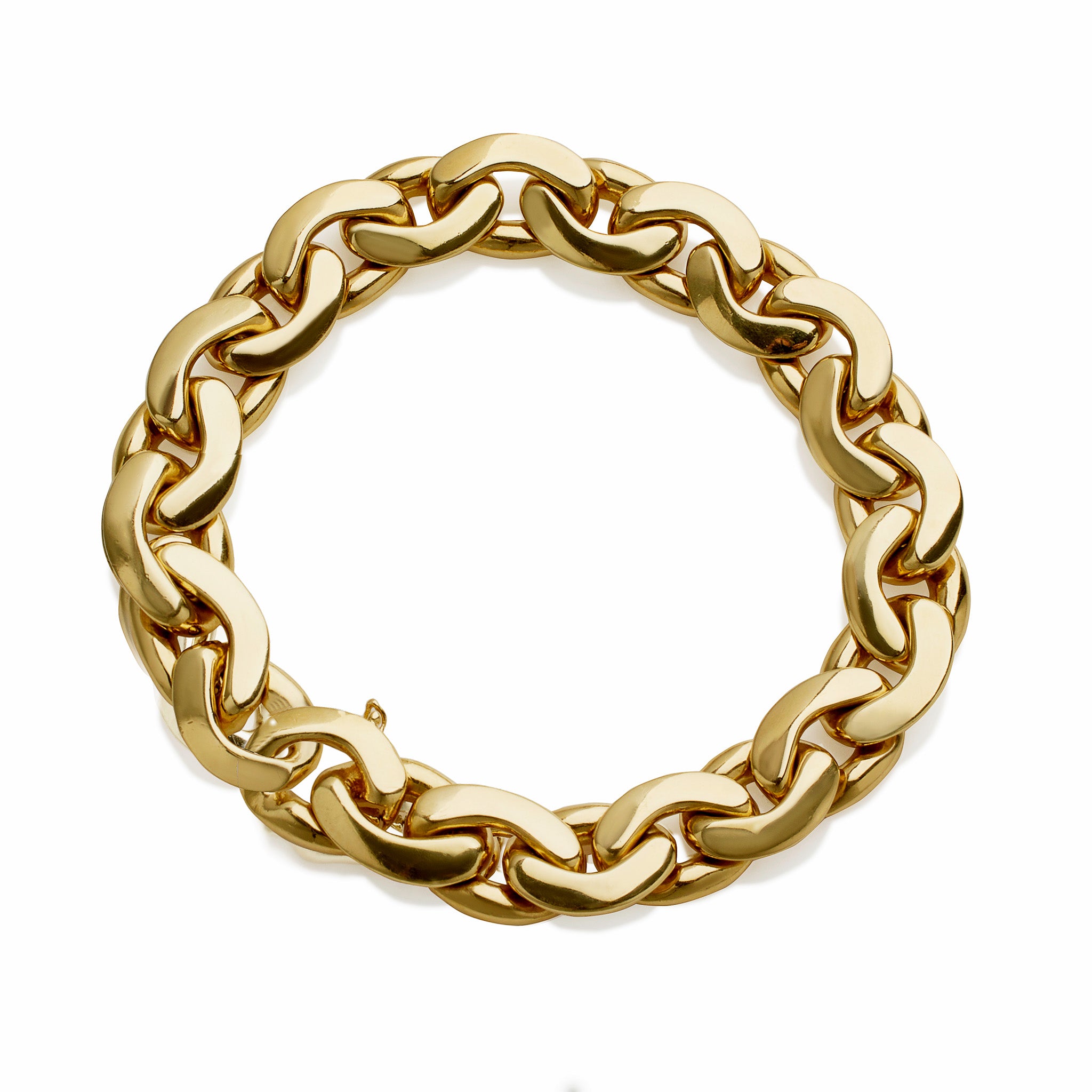 Tiffany & Co. 18K Gold Curb Link Bracelet for Women - Luxury Solid Gold Chain Bracelet Gift for Anniversary, Birthday & Special Occasions
