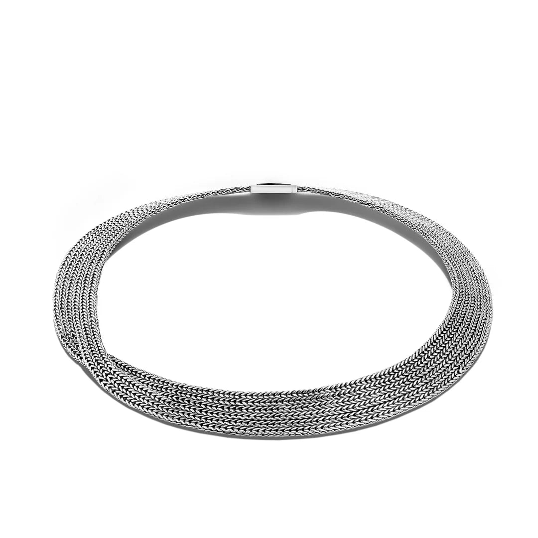 Elegant Rata Chain Collar Necklace for Women - Gold & Silver Plated Choker Jewelry - Perfect for Parties, Weddings and Date Nights