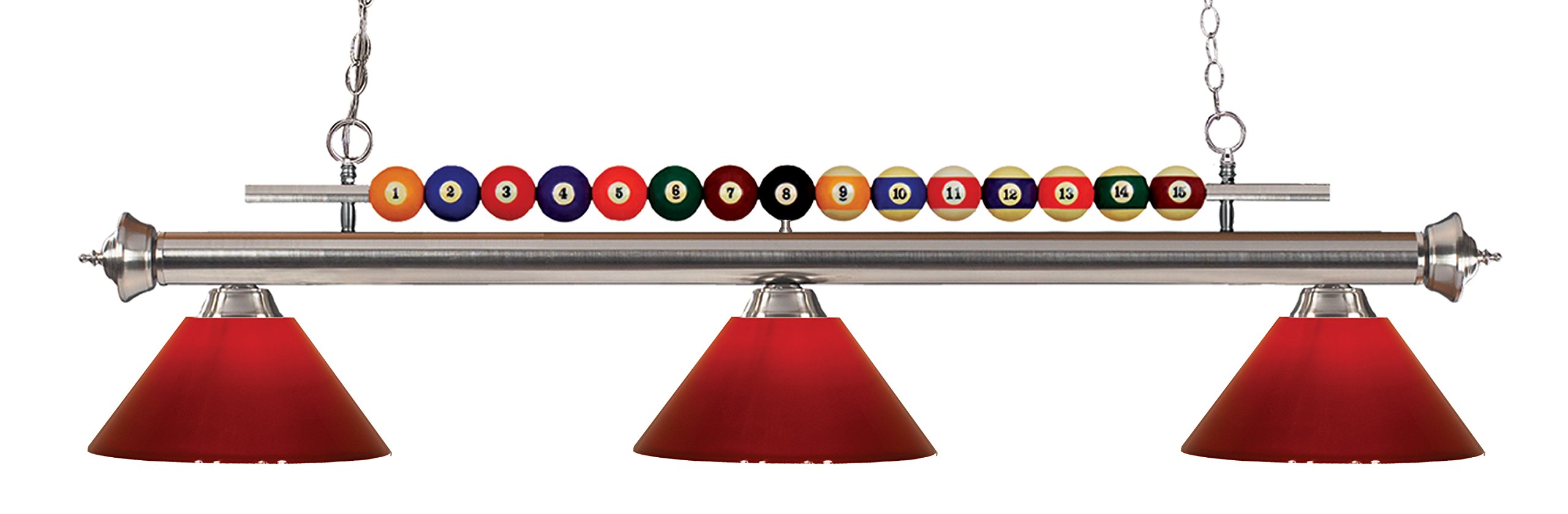 zLite 3-Light Billiard Table Pool Light Fixture - Durable LED Lighting for Game Room, Basement, Bar & Man Cave Decor
