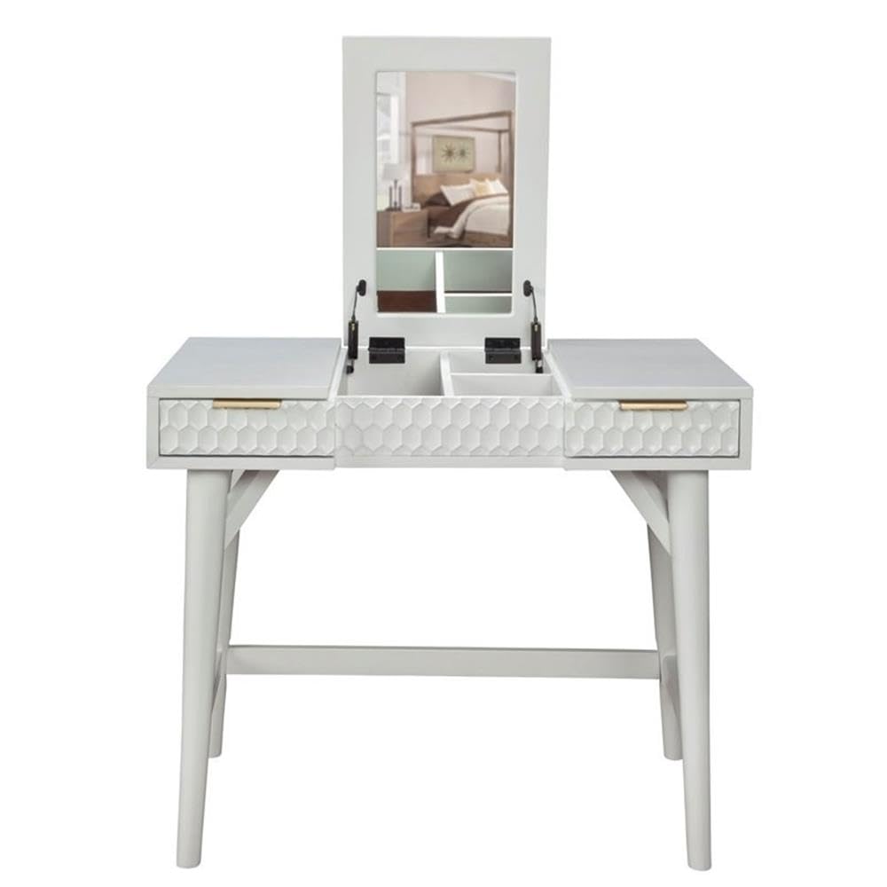 Home Square 4-Piece Bedroom Set with Nightstand & California King Headboard - Modern Vanity Dresser for Master Bedroom, Guest Room & Apartment Decor