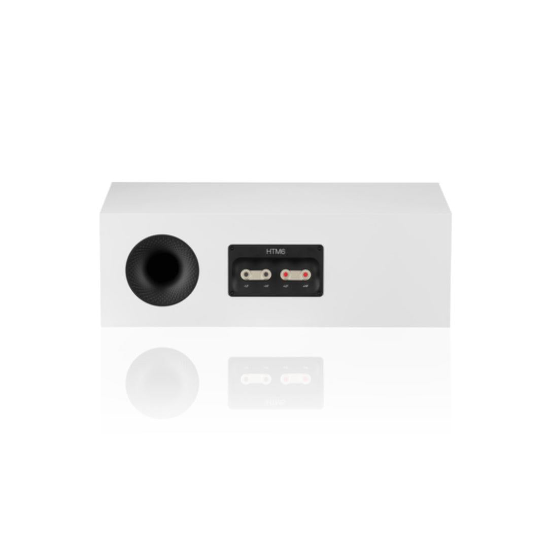 B&W HTM6 S3 Center Channel Speaker (White) - Premium Home Theater Audio for Movies & Music | B-Stock Refurbished