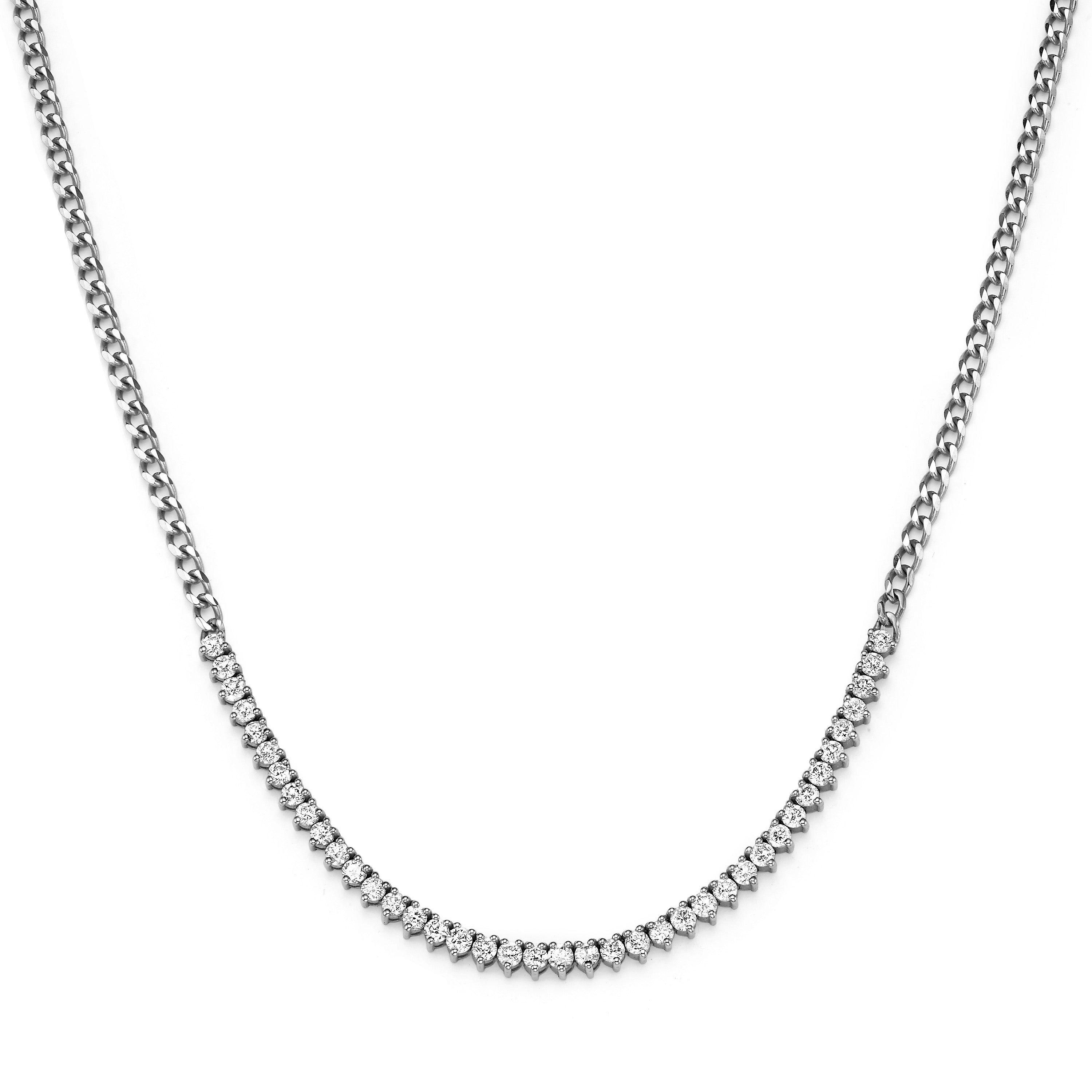 Elegant Elena Necklace for Women - Sterling Silver Pendant with Cubic Zirconia - Perfect for Gifts, Parties & Everyday Wear
