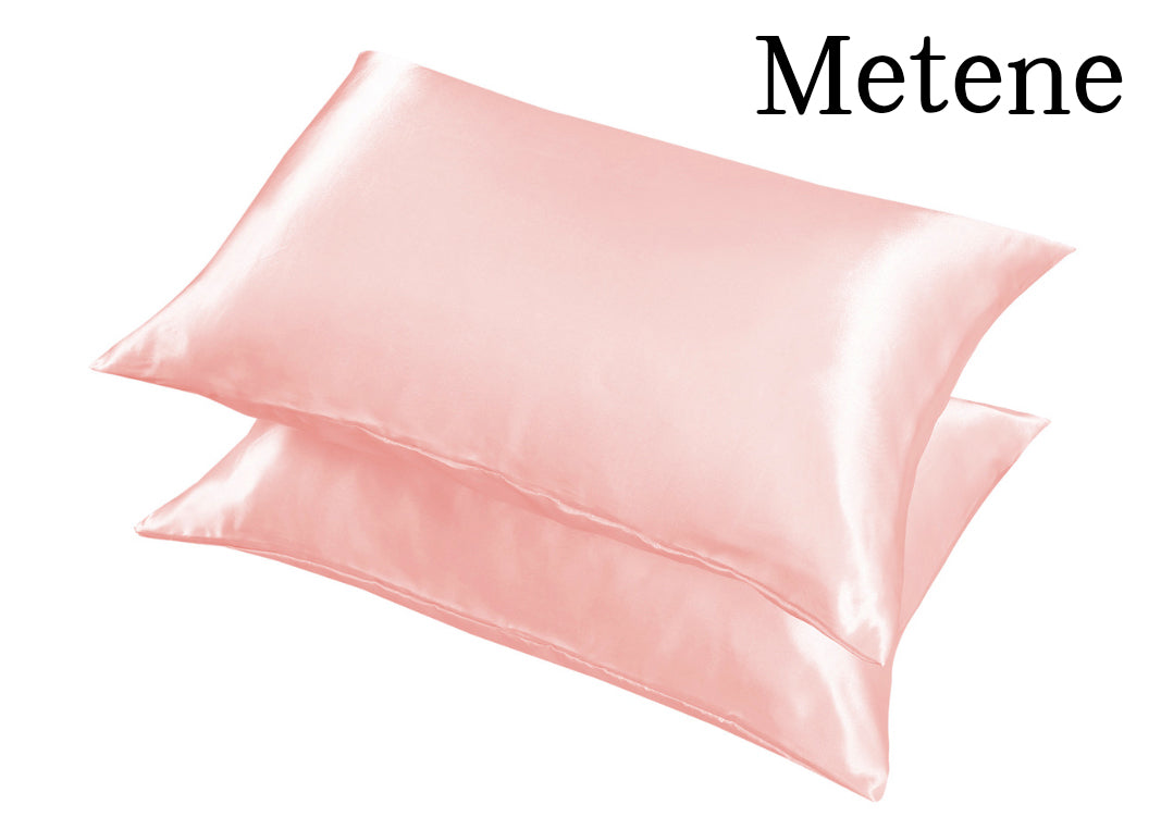 Metene 100% Mulberry Silk Pillowcase for Hair & Skin Care - 22x28 Inch Standard Size with Hidden Zipper - Soft, Breathable & Cooling Silk Pillow Cover for Sleeping - Perfect for Beauty Sleep & Anti-Aging