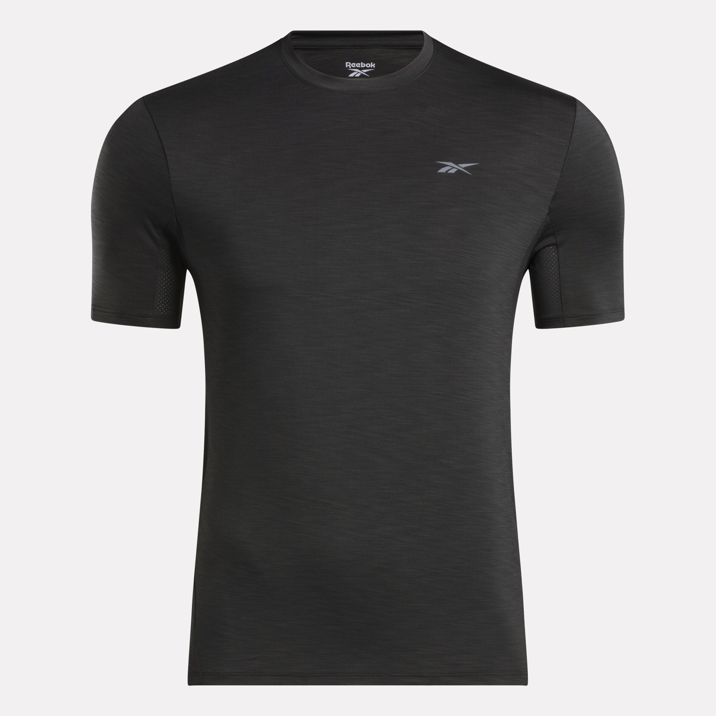 Reebok Athlete Tee 2.0 - Performance Short Sleeve T-Shirt for Men & Women | Moisture-Wicking & Breathable Workout Top | Gym, Running & Casual Wear (Chill Black)