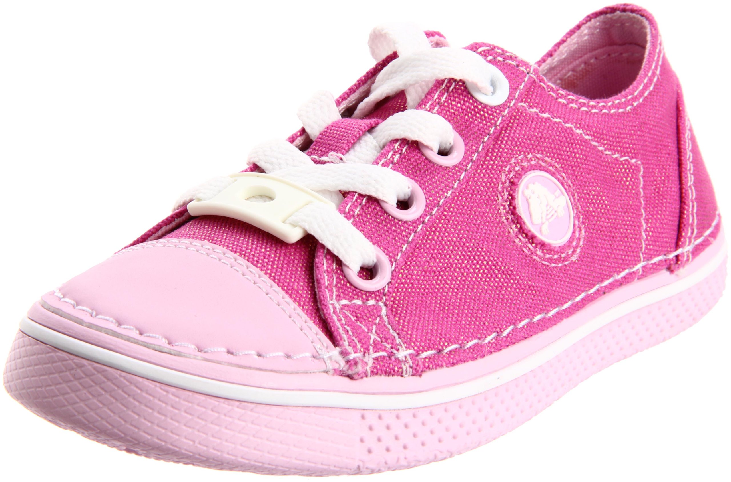 Crocs Girls' Hover Metallic Sneakers - Lightweight Comfort Shoes for Kids, School, Play & Everyday Wear