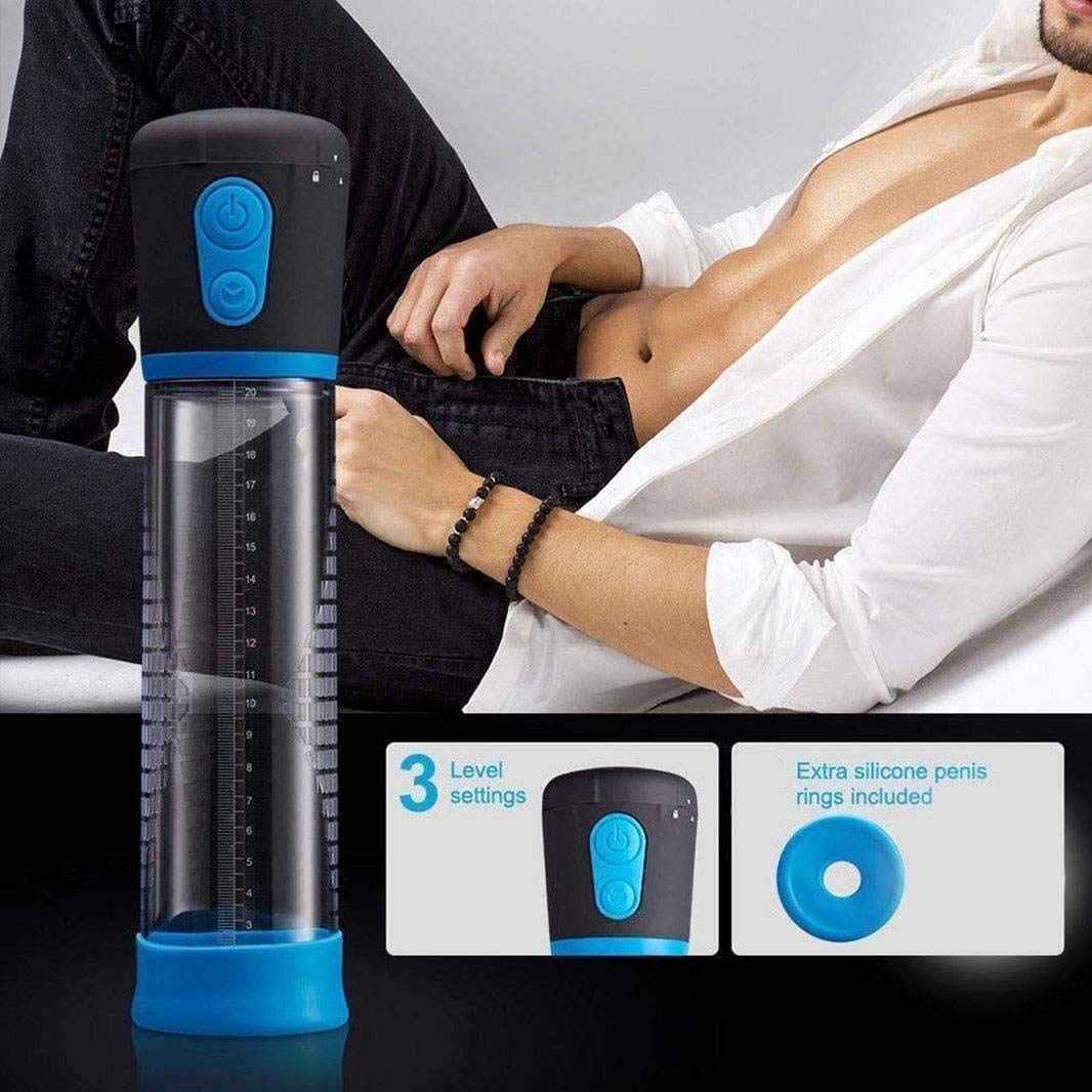 Premium Men's Vacuum Pump for Male Enhancement - Penis Enlargement Pump Therapy Kit with Comfortable Gripper - Easy to Use for Home Use, Gym, Travel & Intimate Moments