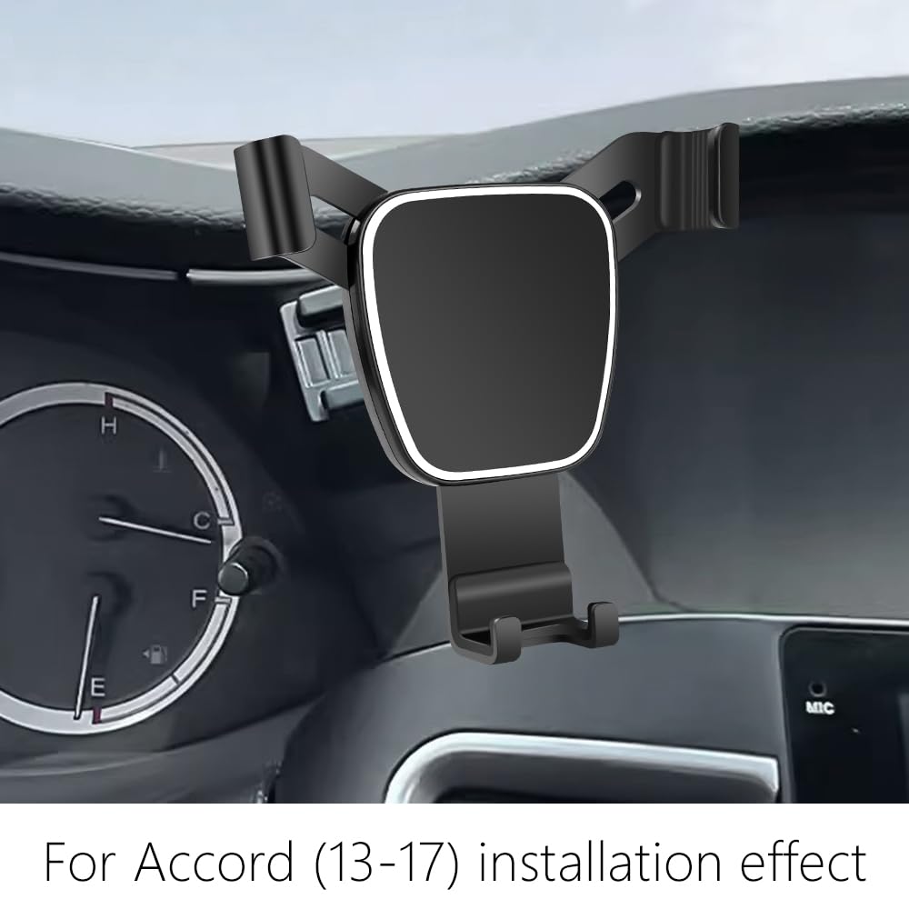 Premium Car Phone Holder Mount for Honda Accord 2013-2017 (9th & 9.5 Gen) - Universal Dashboard & Air Vent Cell Phone Stand - Perfect for GPS Navigation & Hands-Free Driving Accessories