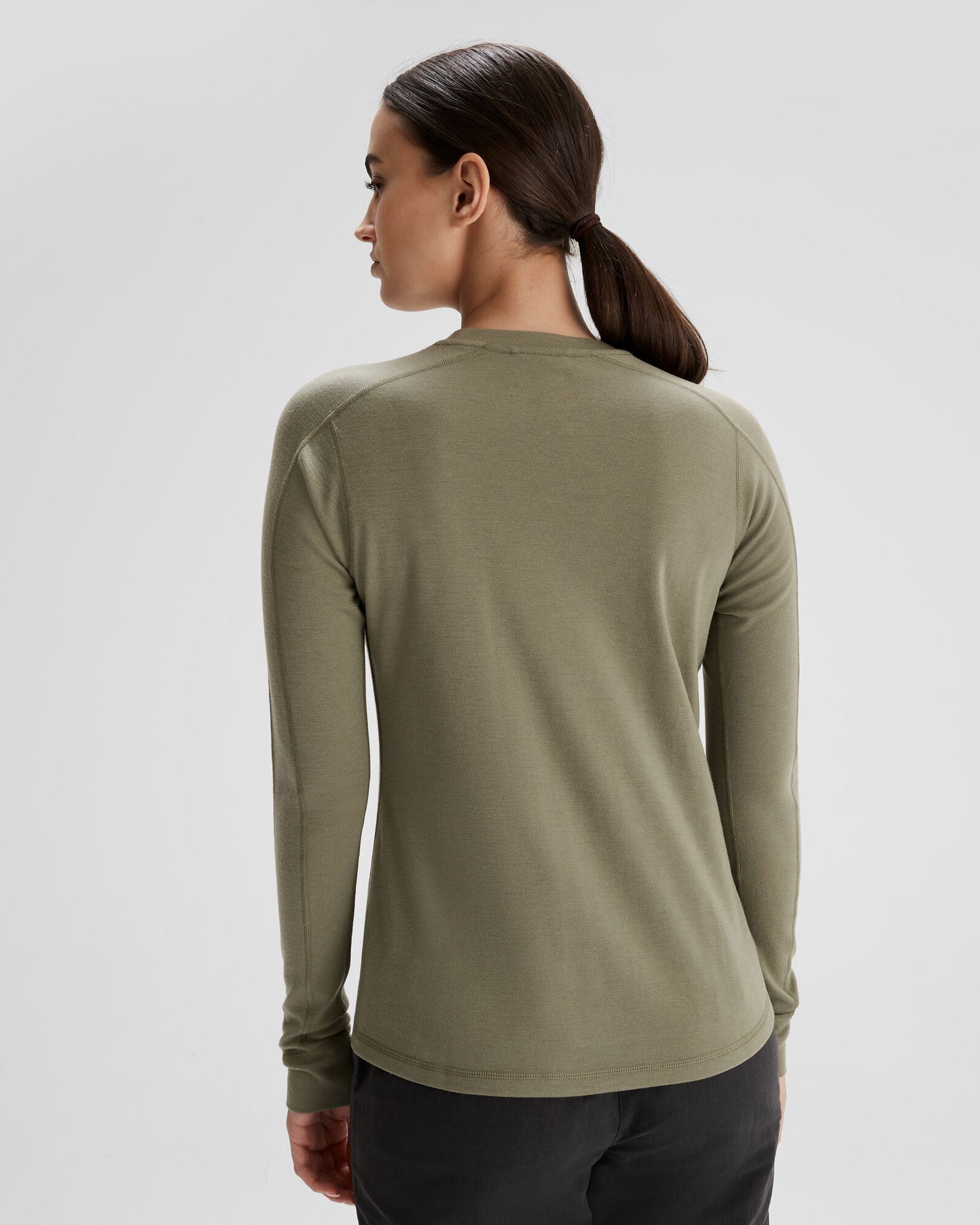 Women's K Merino 250 Long Sleeve Thermal Base Layer Top - Soft & Warm Natural Wool Shirt for Hiking, Skiing & Winter Outdoor Activities - Beech Color