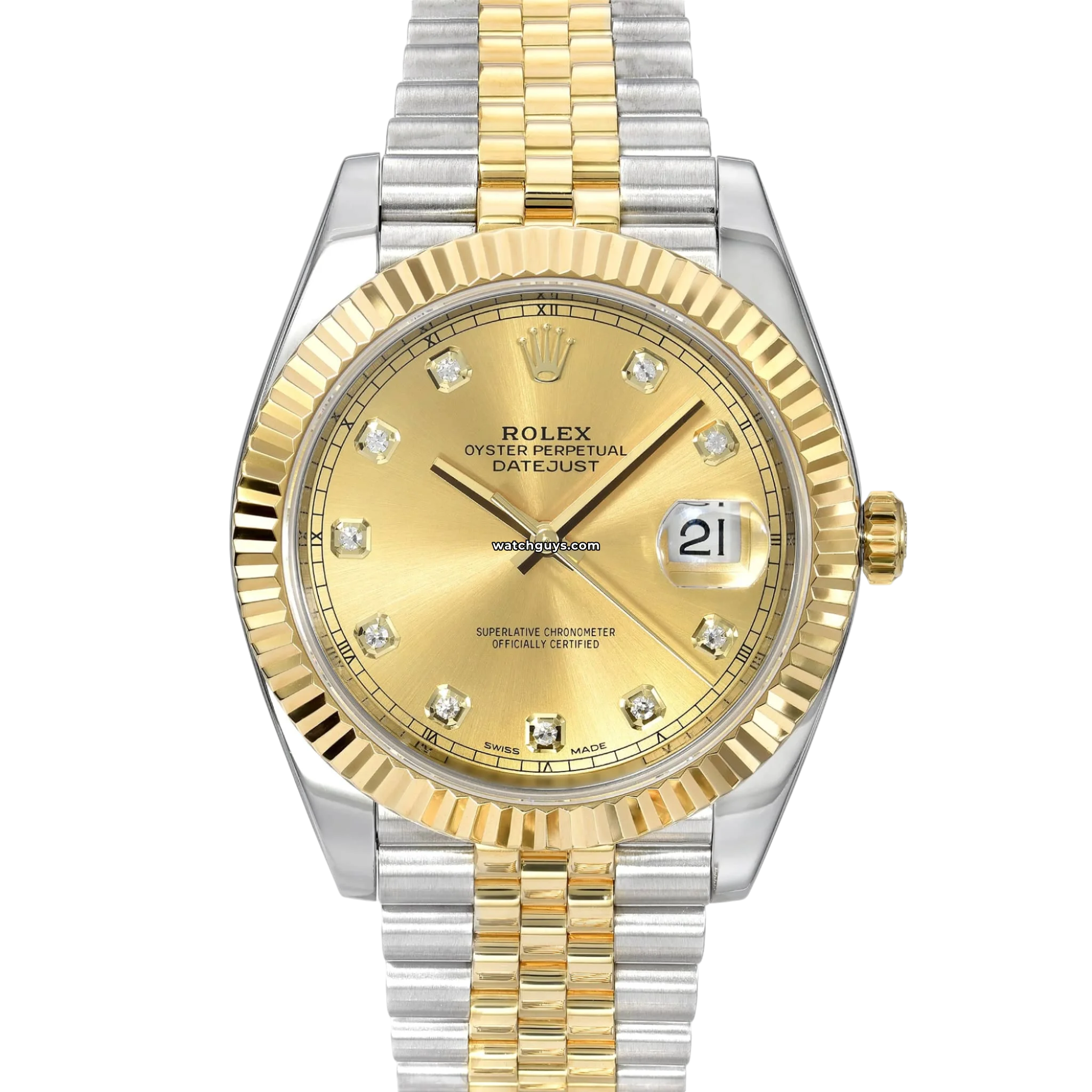 Rolex Datejust 126333 Men's Watch - Stainless Steel & 18K Yellow Gold with Diamond Bezel | Luxury Dress Watch for Business & Formal Occasions