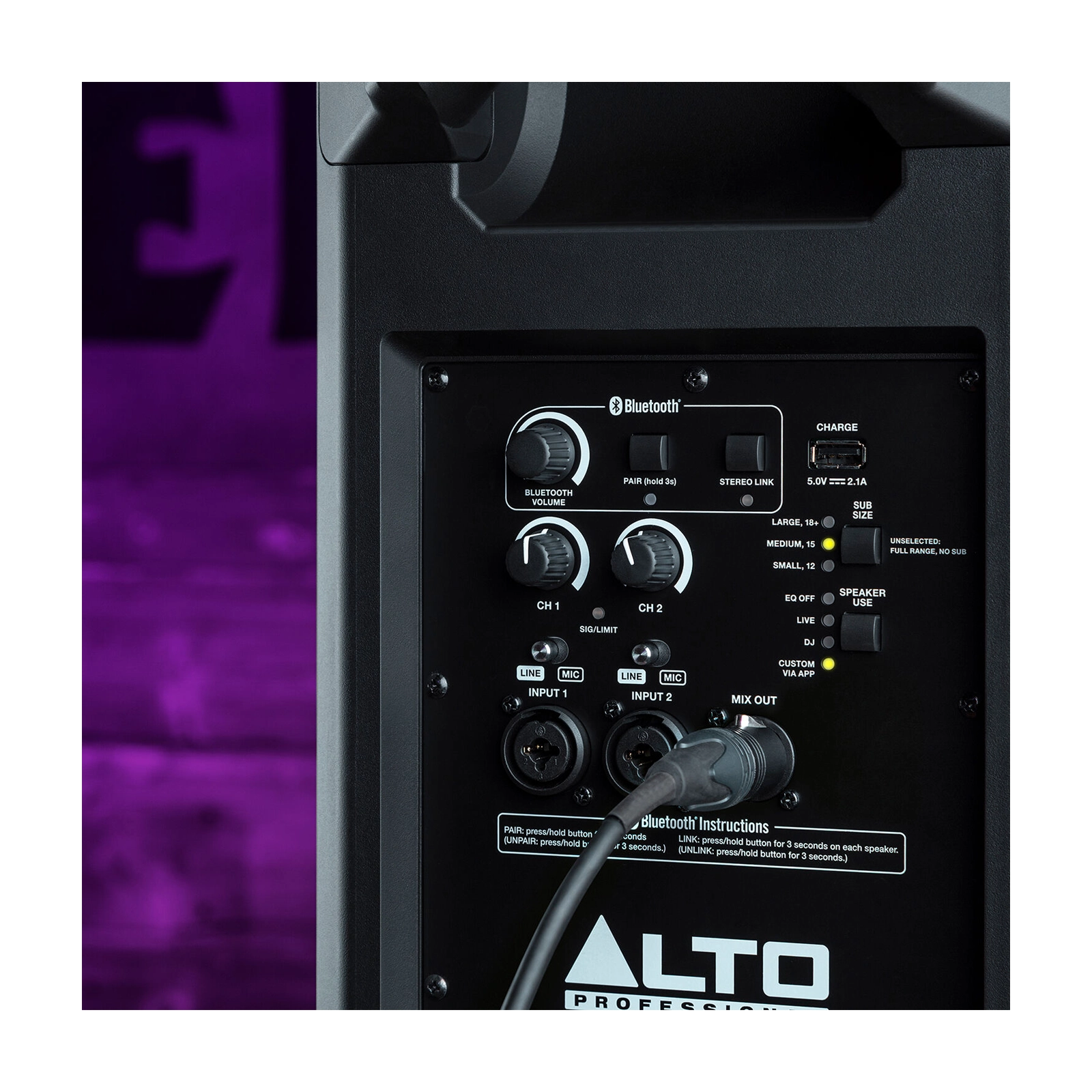 Alto Professional TS410 10 Inch 2000W Powered PA Speaker - Perfect for Live Music, DJ Performances & Outdoor Events