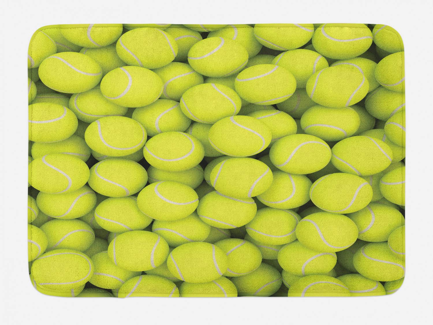 Non-Slip Plush Tennis Ball Bath Mat - 30.2