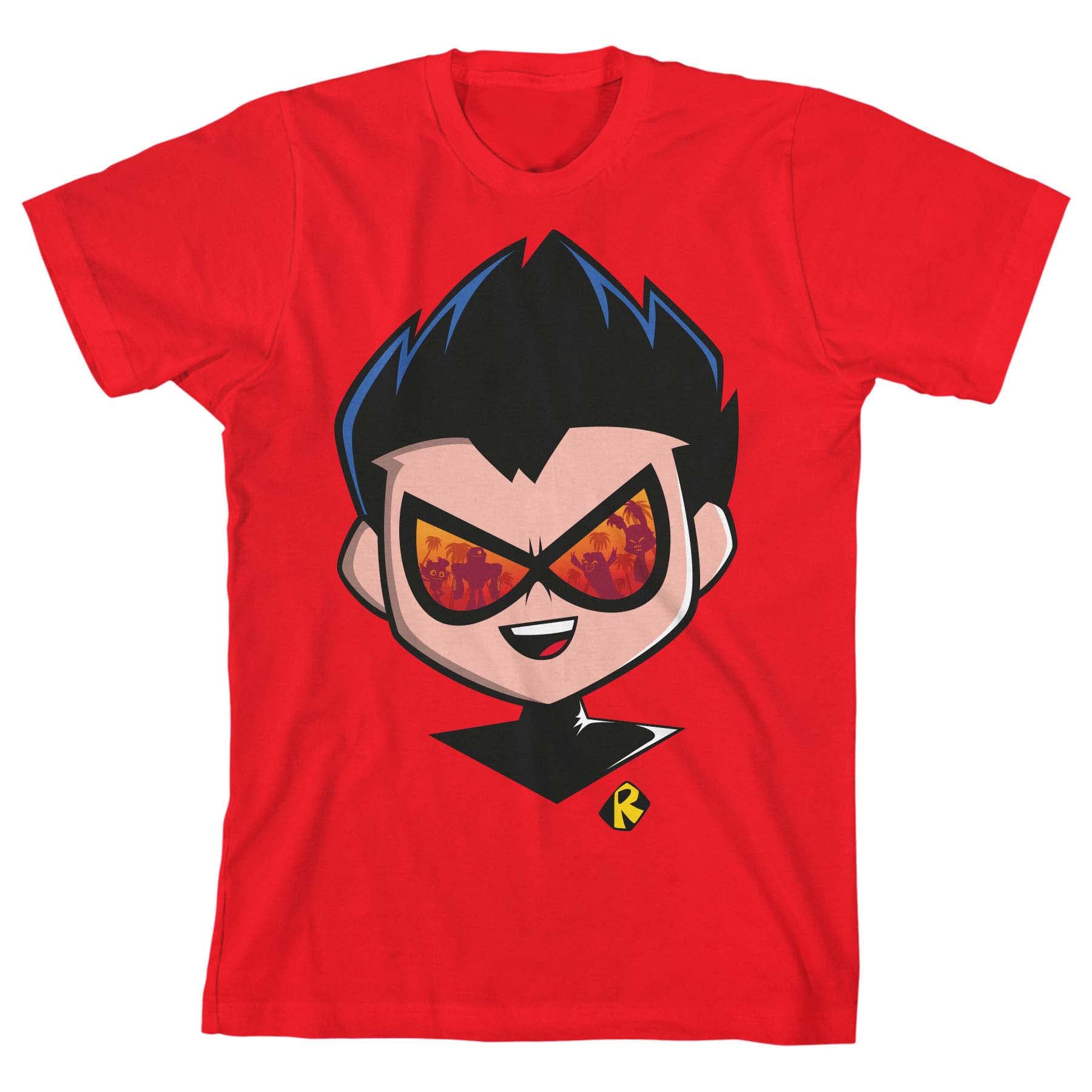 Teen Titans Robin Red Graphic T-Shirt for Kids & Youth | Superhero Cartoon Cotton Tee for Cosplay, Birthday & Casual Wear