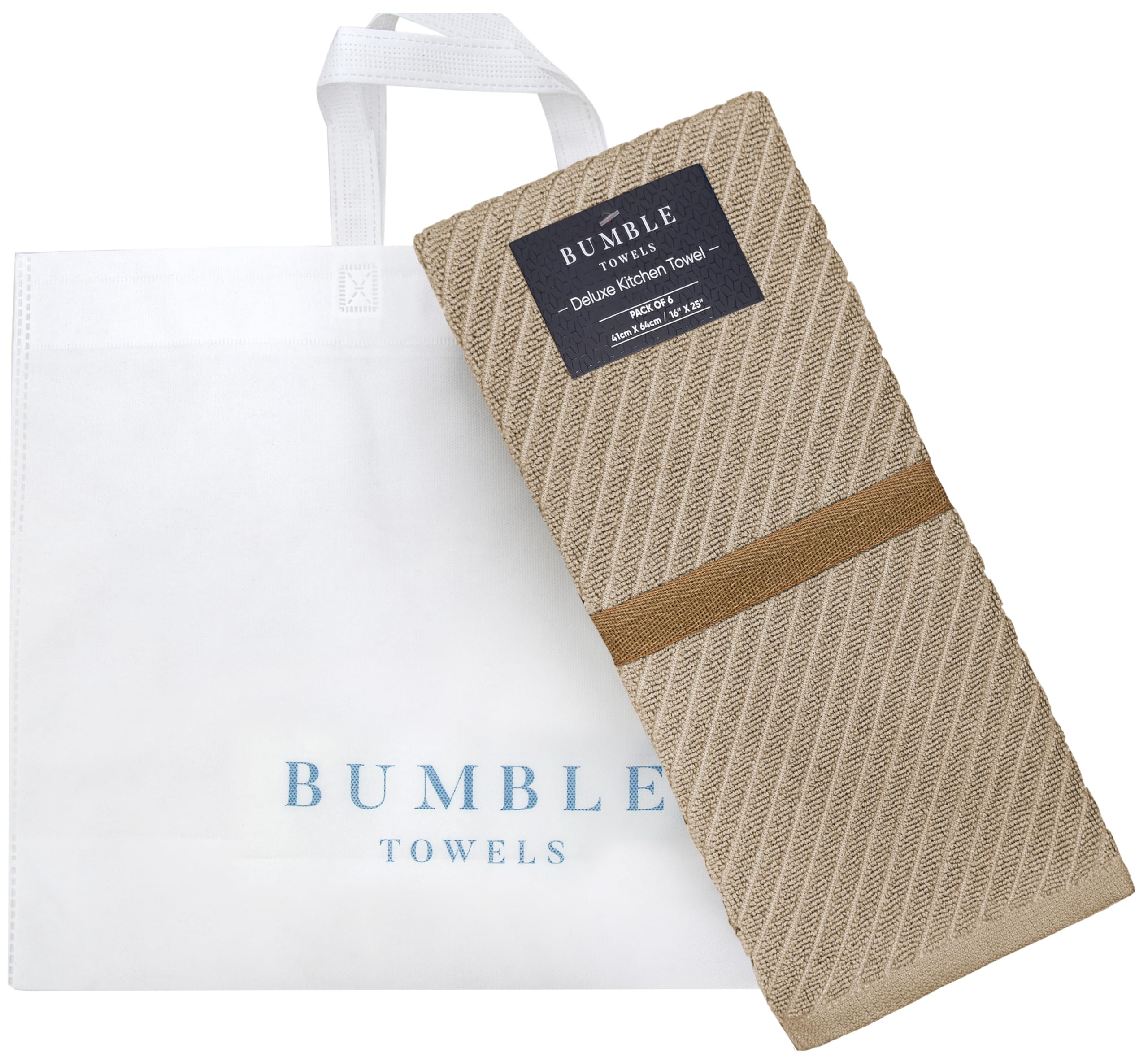 Premium Cotton Kitchen Towels Set of 6 (16