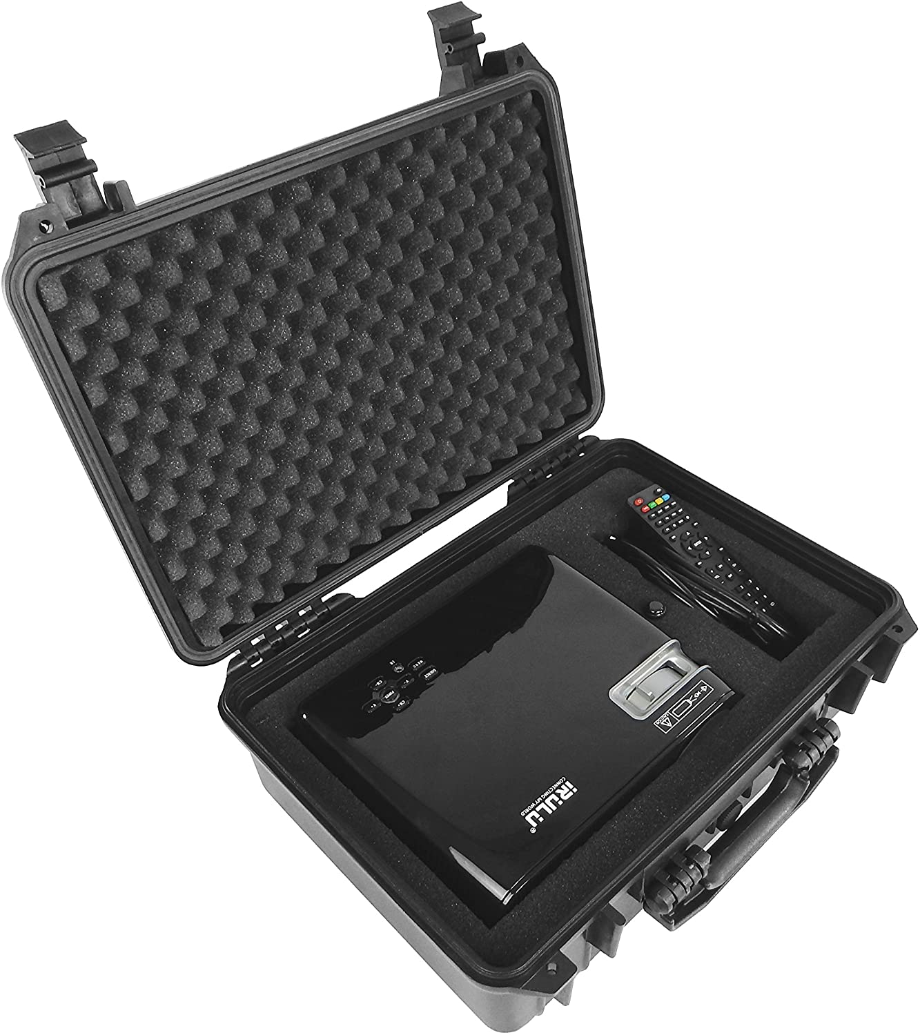 Waterproof Projector Case Compatible with Optoma, NEC, InFocus, ViewSonic PX747 - Fits Up to 15” x 10” Projectors - Durable Protective Storage Case for Home Theater, Office Presentations & Outdoor Movie Nights