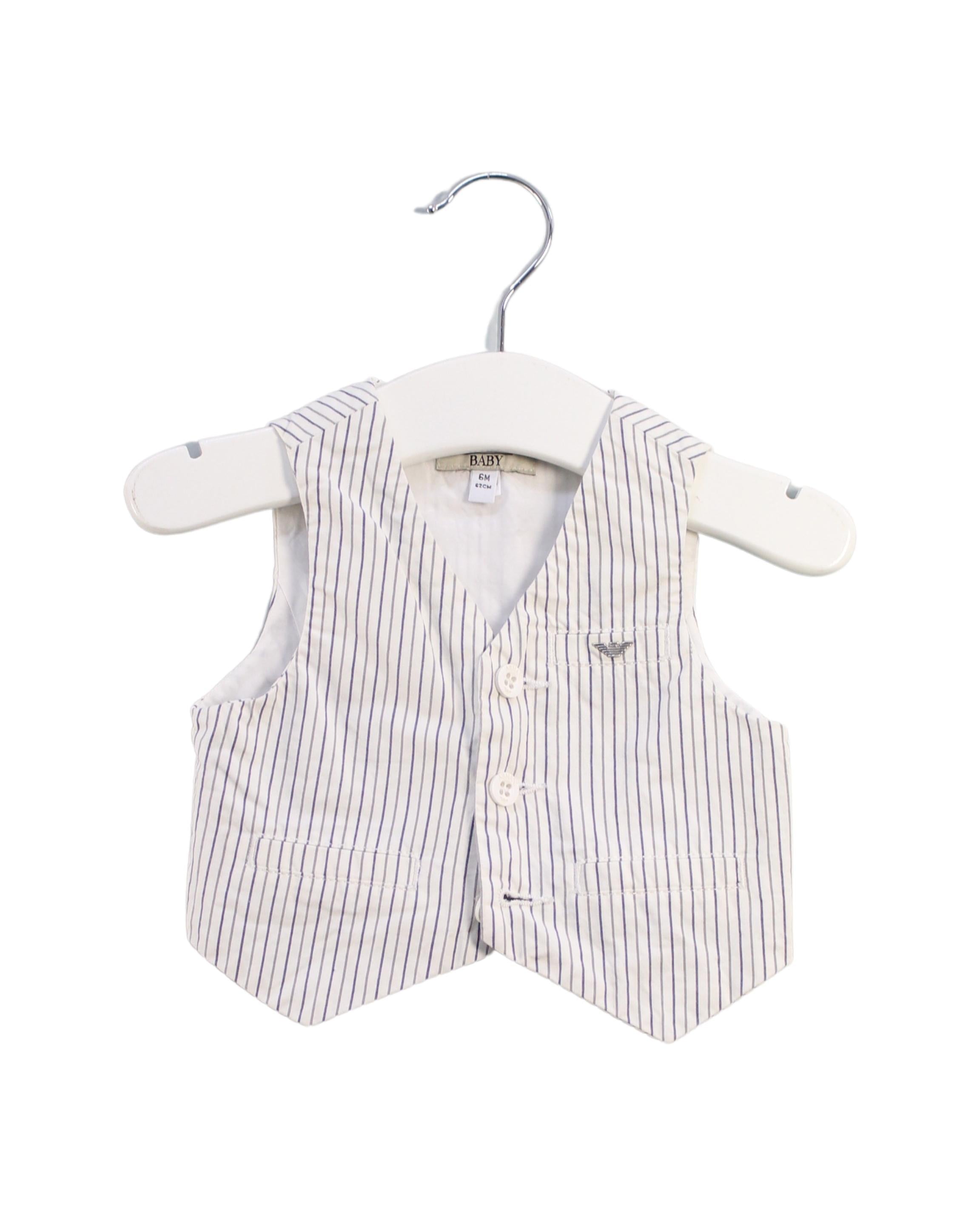 Armani Men's Suit Vest Size 6M - Premium Formal Waistcoat for Business & Wedding Attire - Perfect for Office, Parties & Special Occasions
