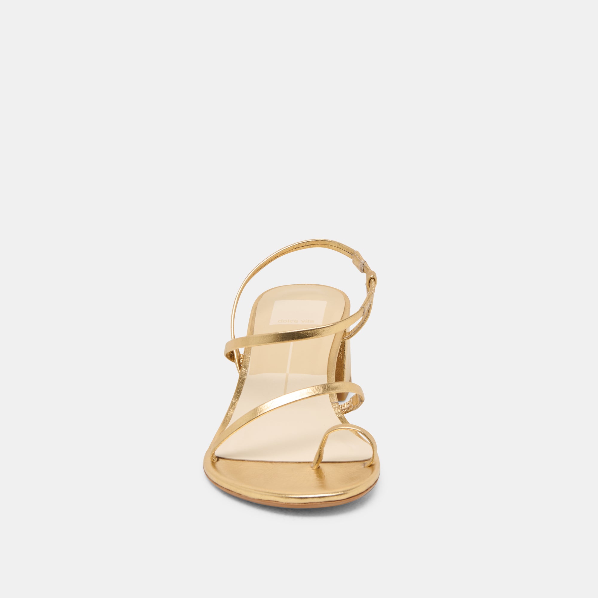 TRINI Women's Gold Leather Heels - Elegant High Heel Sandals for Parties, Weddings & Evening Events | Comfortable & Stylish Dress Shoes