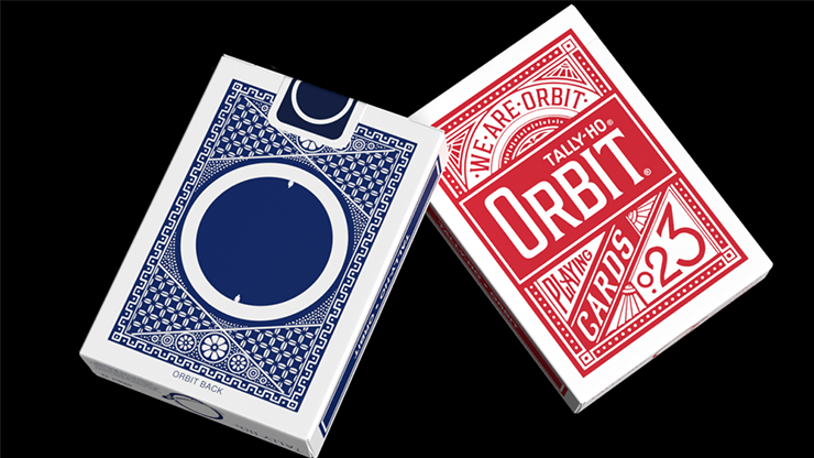 Orbit Tally Ho Circle Blue Playing Cards - Premium Quality Card Deck for Magic Tricks, Poker, Cardistry & Game Nights - Perfect for Professional Magicians & Card Game Enthusiasts