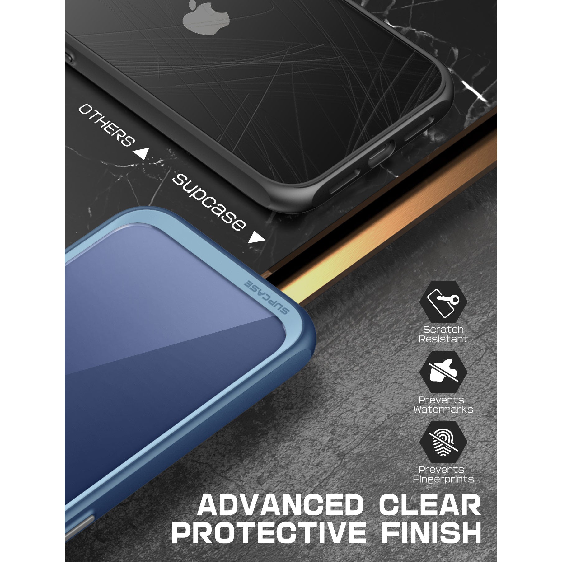 iPhone 14 Plus Case 6.7 Inch | Unicorn Beetle Style Slim Clear Protective Cover - Blue | Shockproof & Scratch Resistant for Daily Use, Work & Outdoor Activities