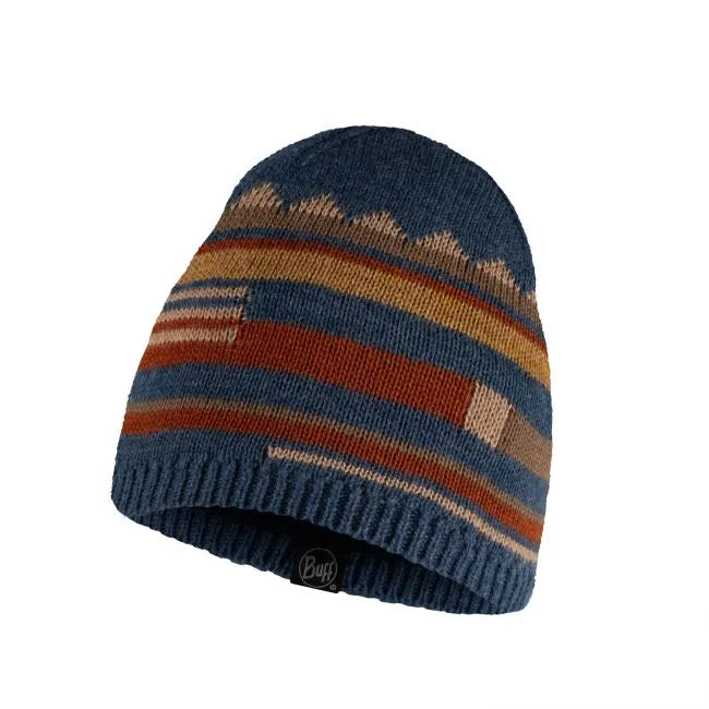 BUFF Corix Denim Knitted Fleece Beanie - Warm Winter Hat for Men & Women - Perfect for Skiing, Snowboarding & Outdoor Activities