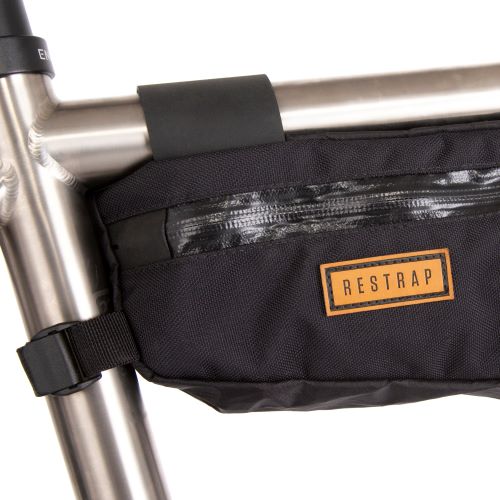 Restrap Large Bike Frame Bag - Waterproof Cycling Storage for Bikepacking & Commuting - Fits Most Bicycle Frames - Durable Nylon Construction for Adventure Rides