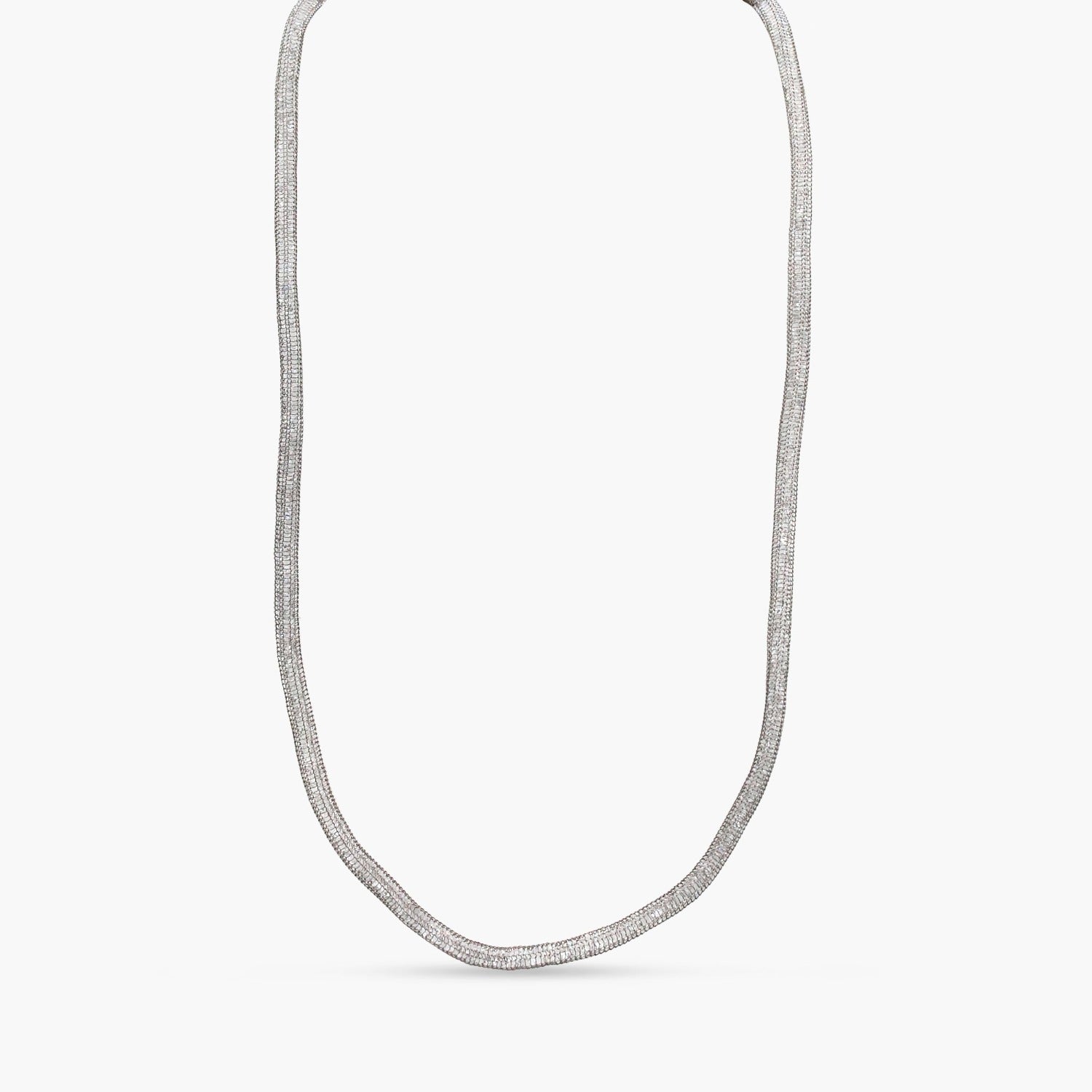 Elegant Round Mesh Chain Necklace for Women - Gold & Silver Plated Layering Necklace for Daily Wear, Party & Special Occasions