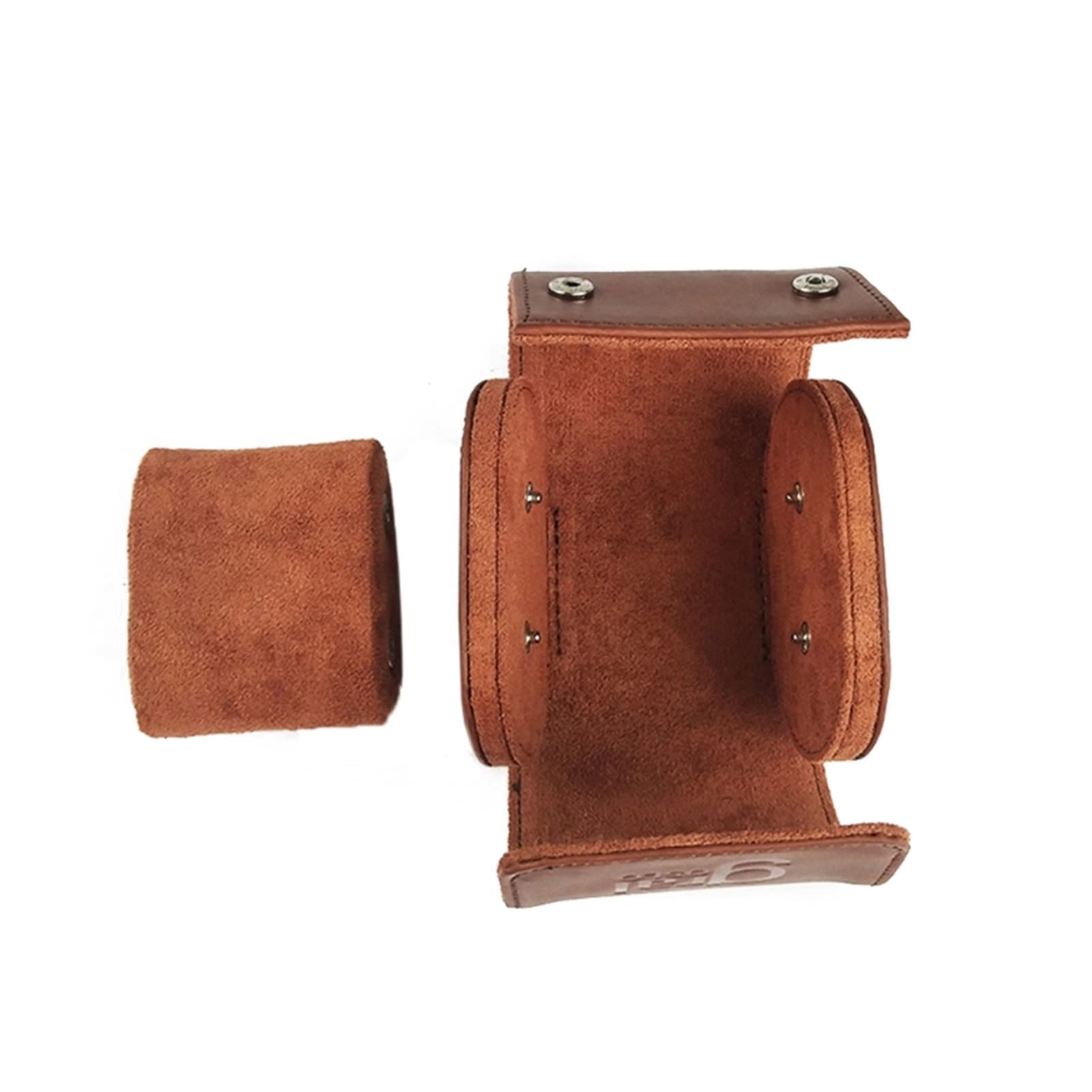 Premium PU Leather Watch Box - Single Watch Storage Case with Car Line Design, Portable Travel Watch Organizer | Perfect Gift for Men & Women, Ideal for Travel, Home & Office Use