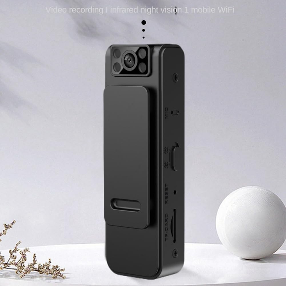 TYREE 1080P HD WiFi Body Camera with Night Vision, 130° Wide Angle - Small Discreet Clip On Sports Camera for Outdoor Activities, Security & Evidence Recording - Perfect for Law Enforcement, Cycling, Hiking & Surveillance