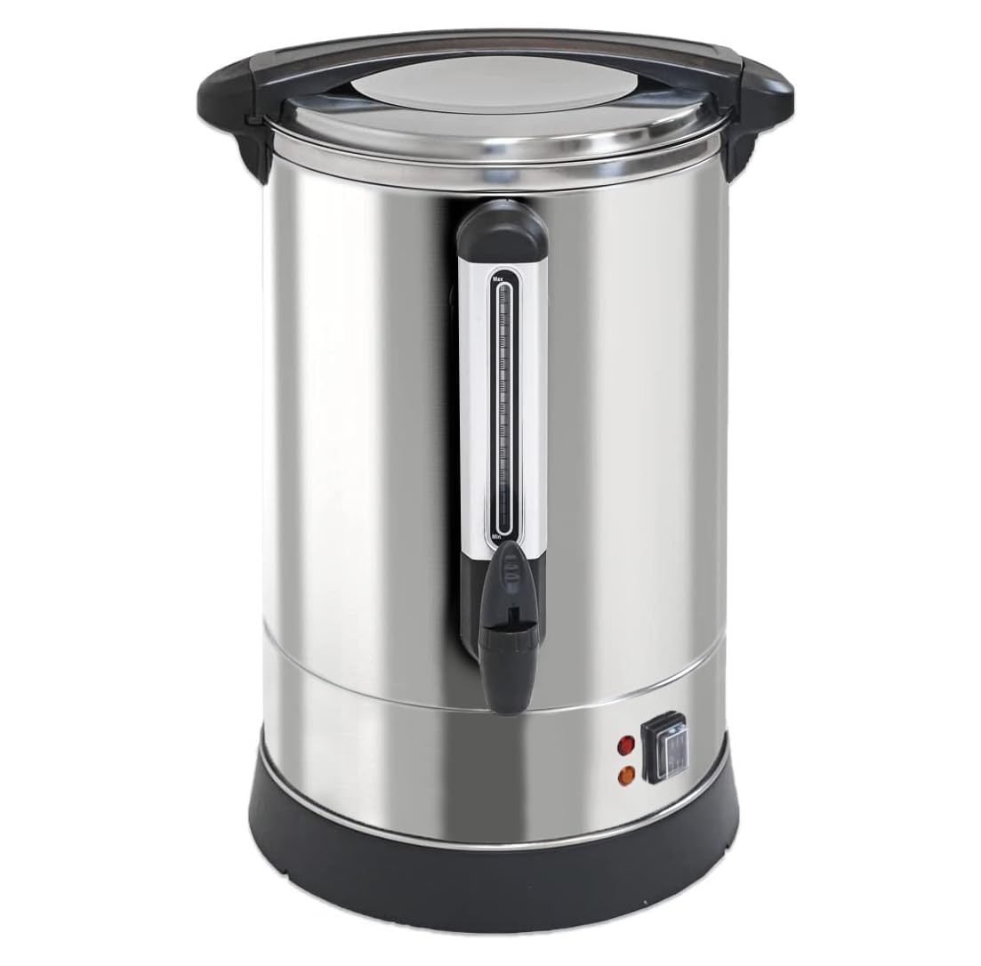 100-Cup XL Commercial Coffee Urn - Stainless Steel Brewer for Catering & Events | Large Capacity Hot Beverage Dispenser