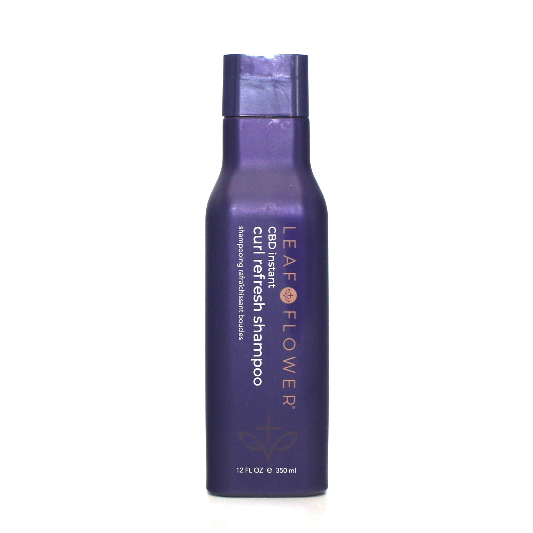Leaf & Flower Instant Curl Refresh Shampoo for Curly Hair - 12 oz Hydrating & Frizz Control Formula - Perfect for Daily Use & Travel Size