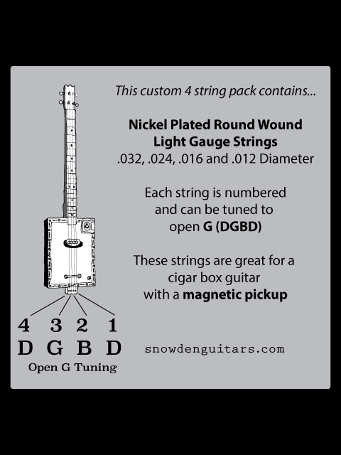 Handmade 4-String Cigar Box Guitar with Nickel-Plated Strings - Perfect for Blues, Folk & DIY Musicians