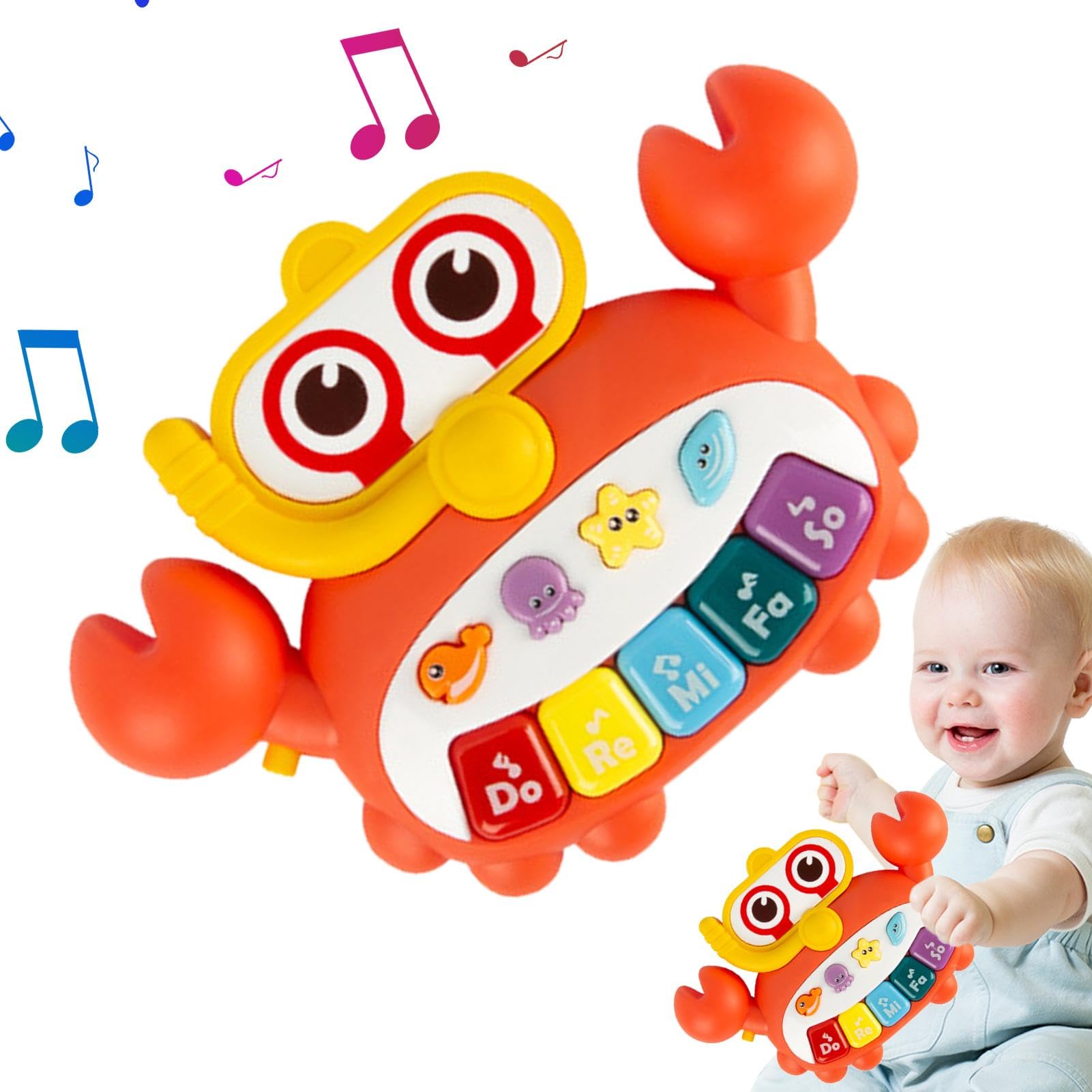 Baby Piano Toy - Interactive Musical Keyboard for Toddlers with Light-Up Keys | Safe & Educational Learning Toy for Infants | Perfect for Early Childhood Development & Sensory Play