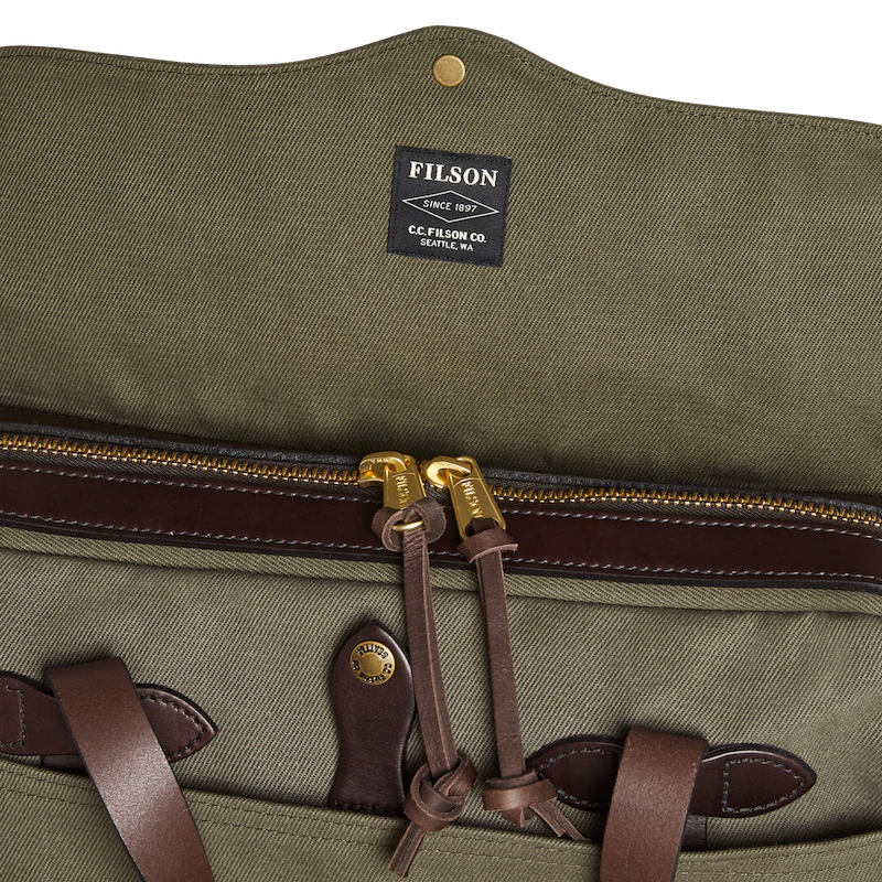 Premium Leather Business Briefcase for Men - Professional Laptop Bag with Multiple Pockets - Ideal for Office, Travel & Business Meetings