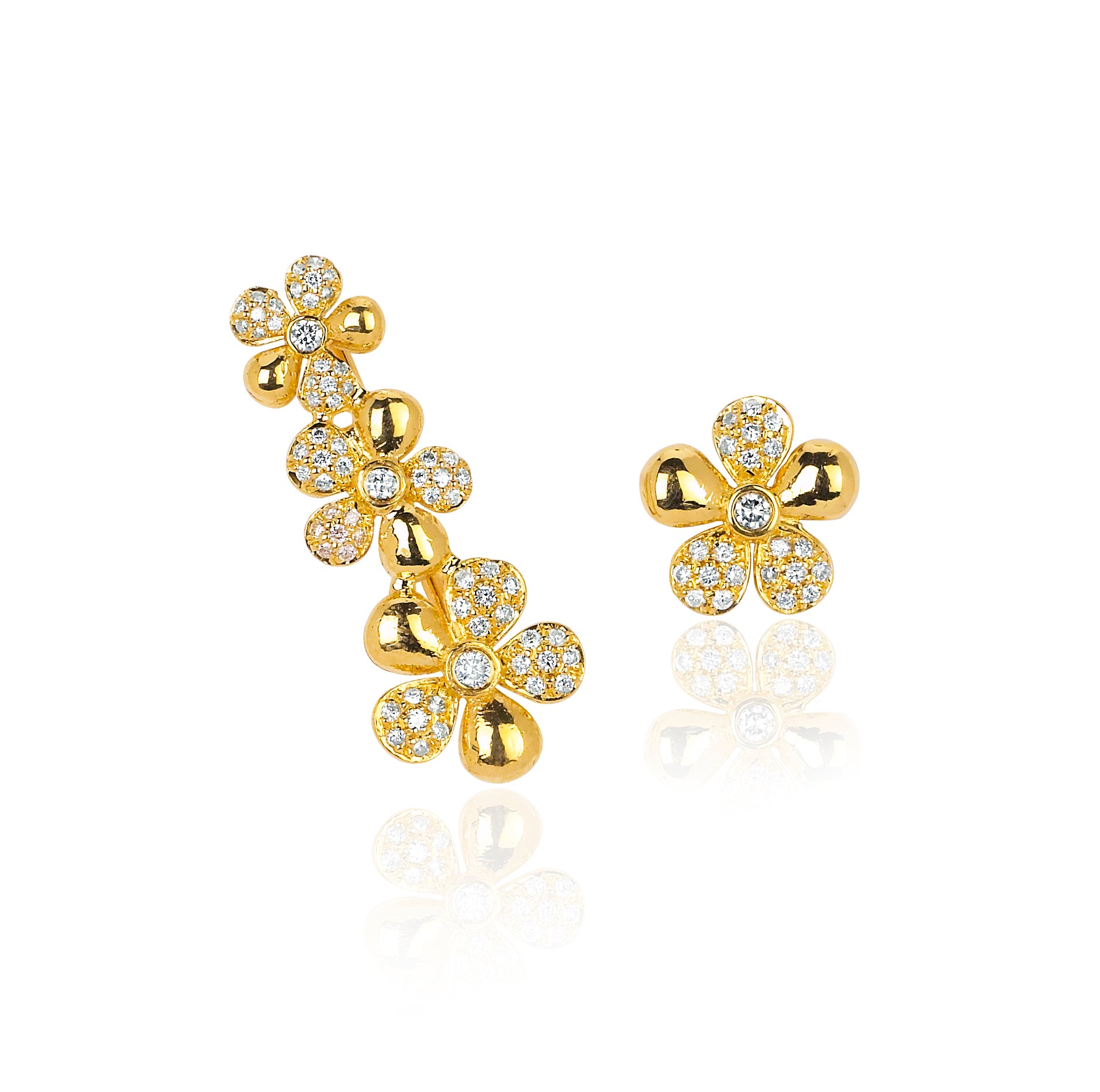 Olivia Earrings for Women - Elegant Two-Tone Dangle Earrings for Daily Wear, Parties & Special Occasions
