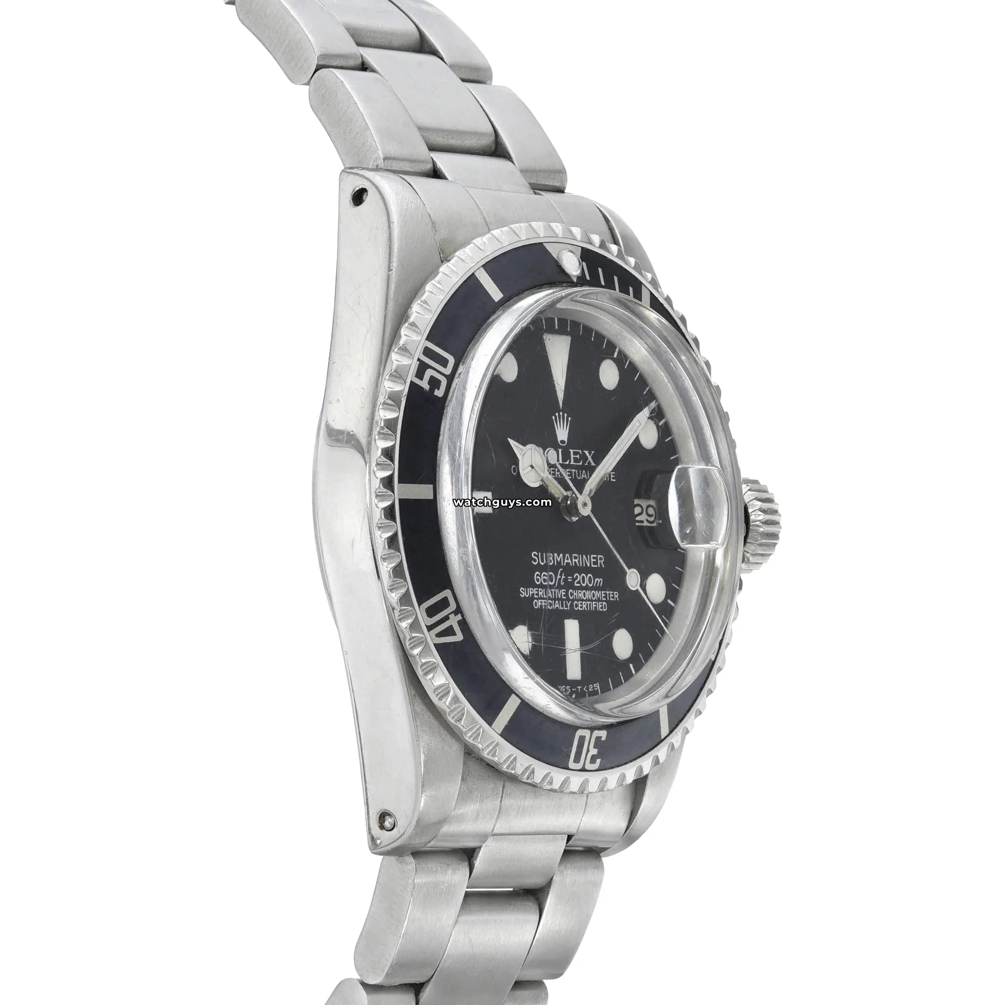 Vintage Rolex Submariner 1680 Men's Watch - 40mm Stainless Steel Luxury Diver Watch for Professional Scuba Diving & Everyday Wear