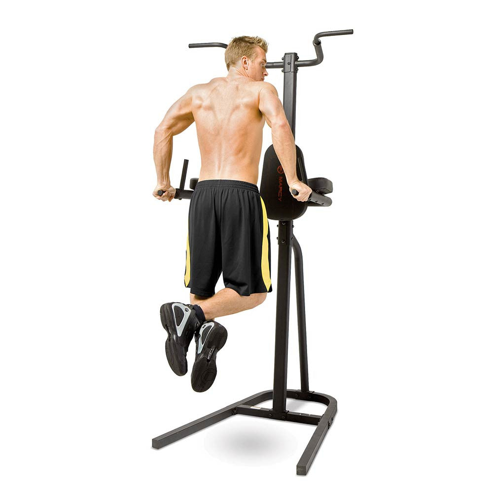 Marcy TC 1800 Power Tower - Adjustable Dip Station, Chin Up & Pull Up Bar for Home Gym Strength Training | Perfect for Full-Body Workouts & Calisthenics