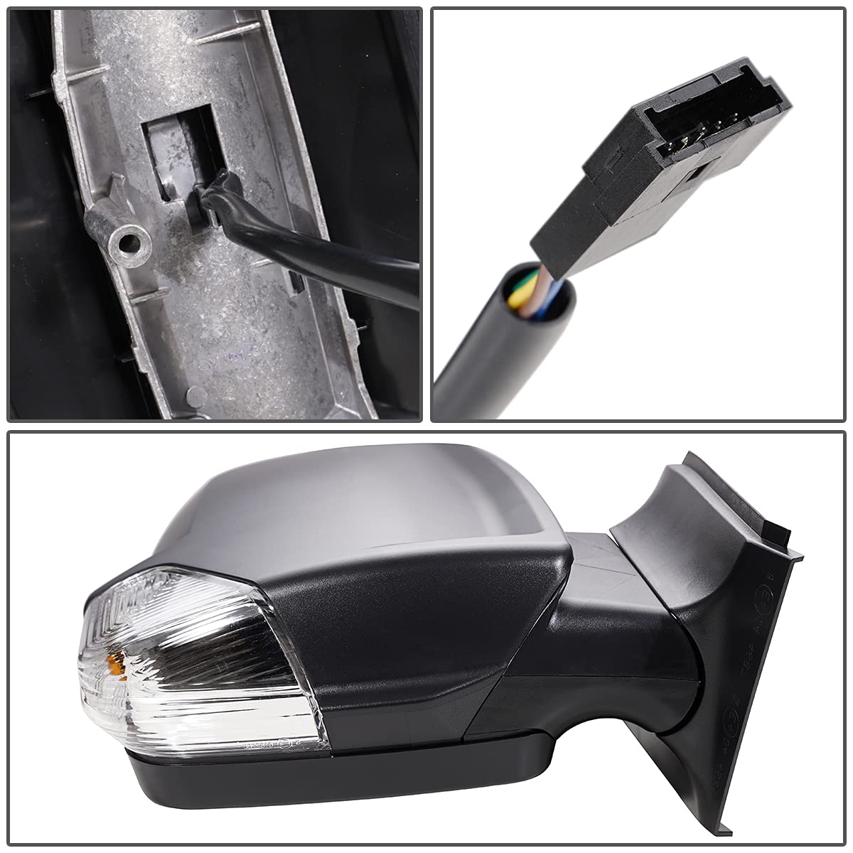 DNA Motoring OEM-MR-MB1321114 Heated Power Side Mirror with Turn Signal & Blind Spot Glass - Compatible with 2006-2014 Mercedes-Benz Sprinter - Perfect for Winter Driving & Enhanced Safety