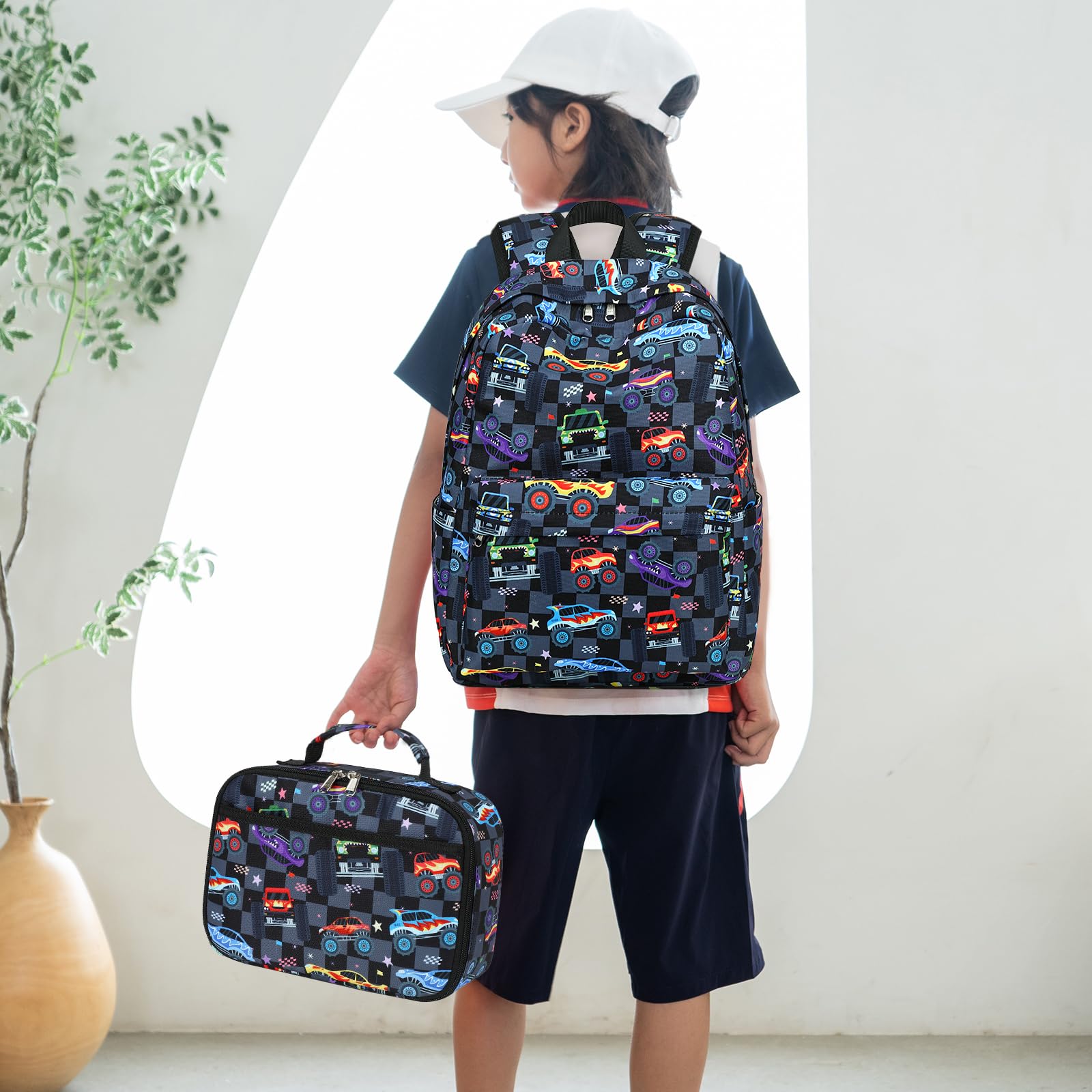 Bluboon Kids Backpack for Preschool & Kindergarten - Lightweight School Book Bag with Lunch Box for Boys & Girls - Perfect for Elementary Students, Daycare, Travel & Outdoor Activities