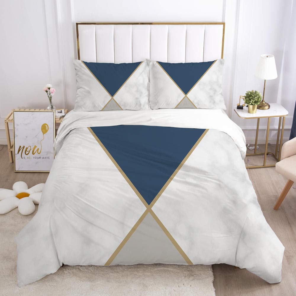 Premium 3D Printed Bed Sheet Set - Luxury Queen/King Size Comforter, Duvet Cover & Pillowcases | Soft Breathable Bedding Collection for Home, Hotel & Guest Room Decor | Geekcook Bed Linens Style 009_Ru Single